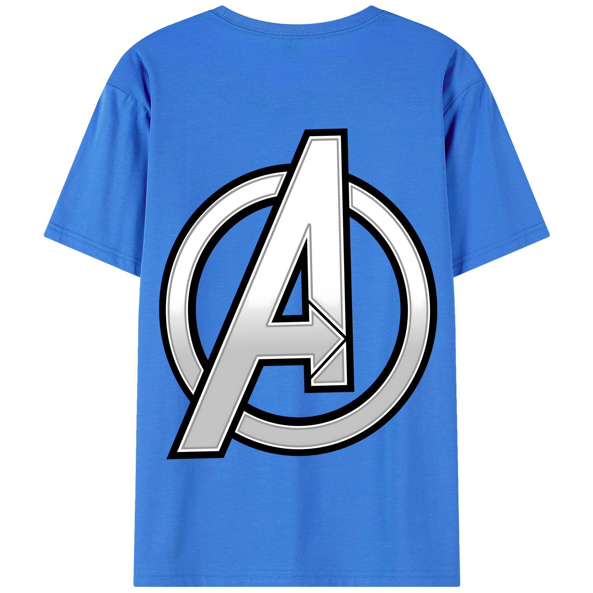 （画像用） アベンジャーズ The Avengers 綿100％半袖Tシャツ（背面プリント）