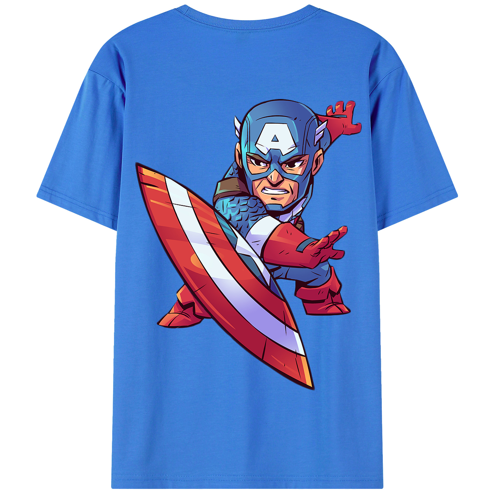 （画像用） アベンジャーズ The Avengers 綿100％半袖Tシャツ（背面プリント）
