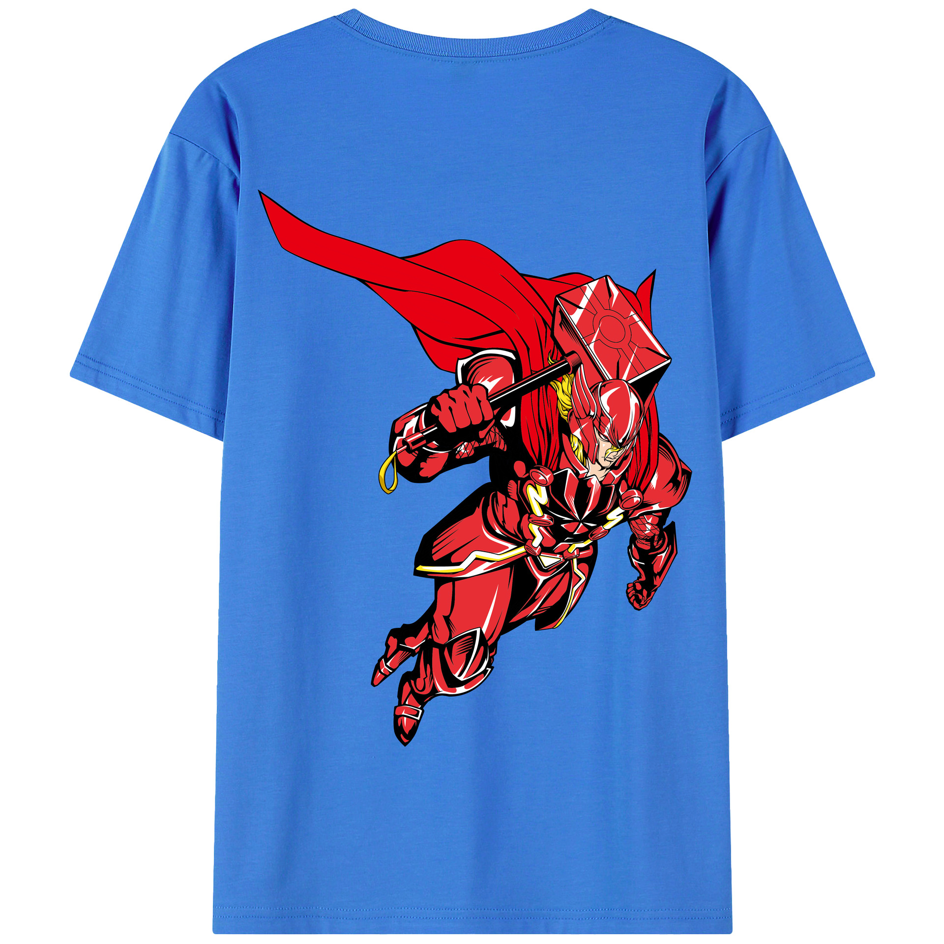（画像用） アベンジャーズ The Avengers 綿100％半袖Tシャツ（背面プリント）