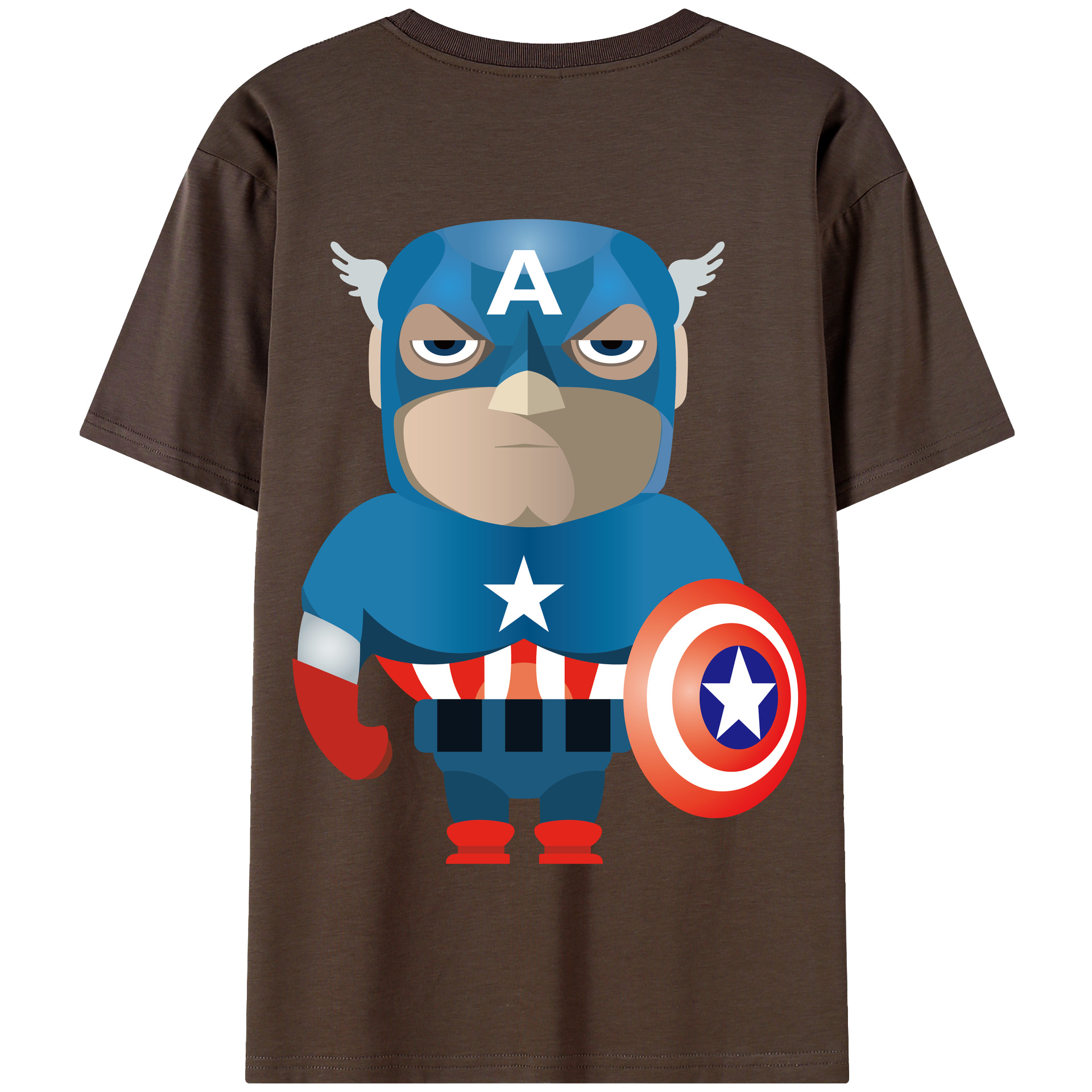 （画像用） アベンジャーズ The Avengers 綿100％半袖Tシャツ（背面プリント）
