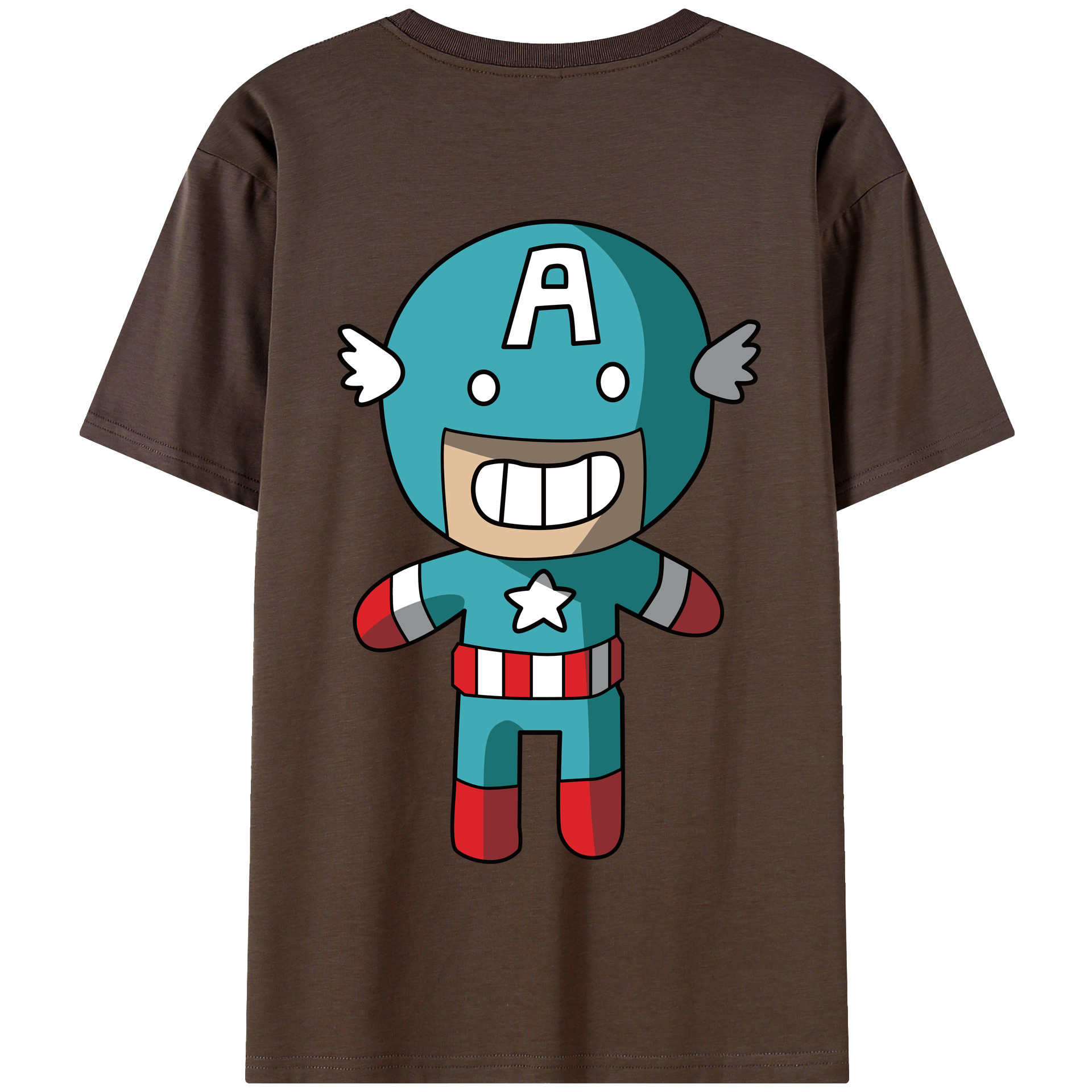 （画像用） アベンジャーズ The Avengers 綿100％半袖Tシャツ（背面プリント）