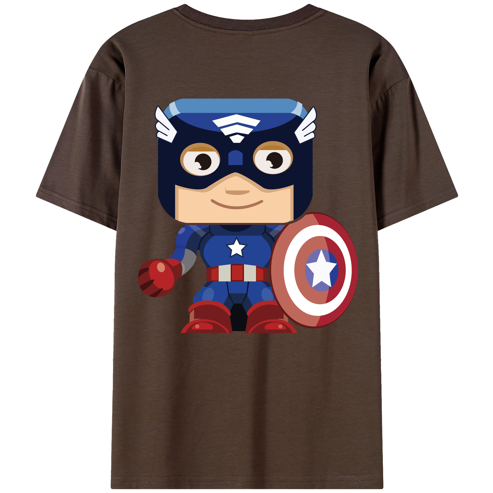 （画像用） アベンジャーズ The Avengers 綿100％半袖Tシャツ（背面プリント）
