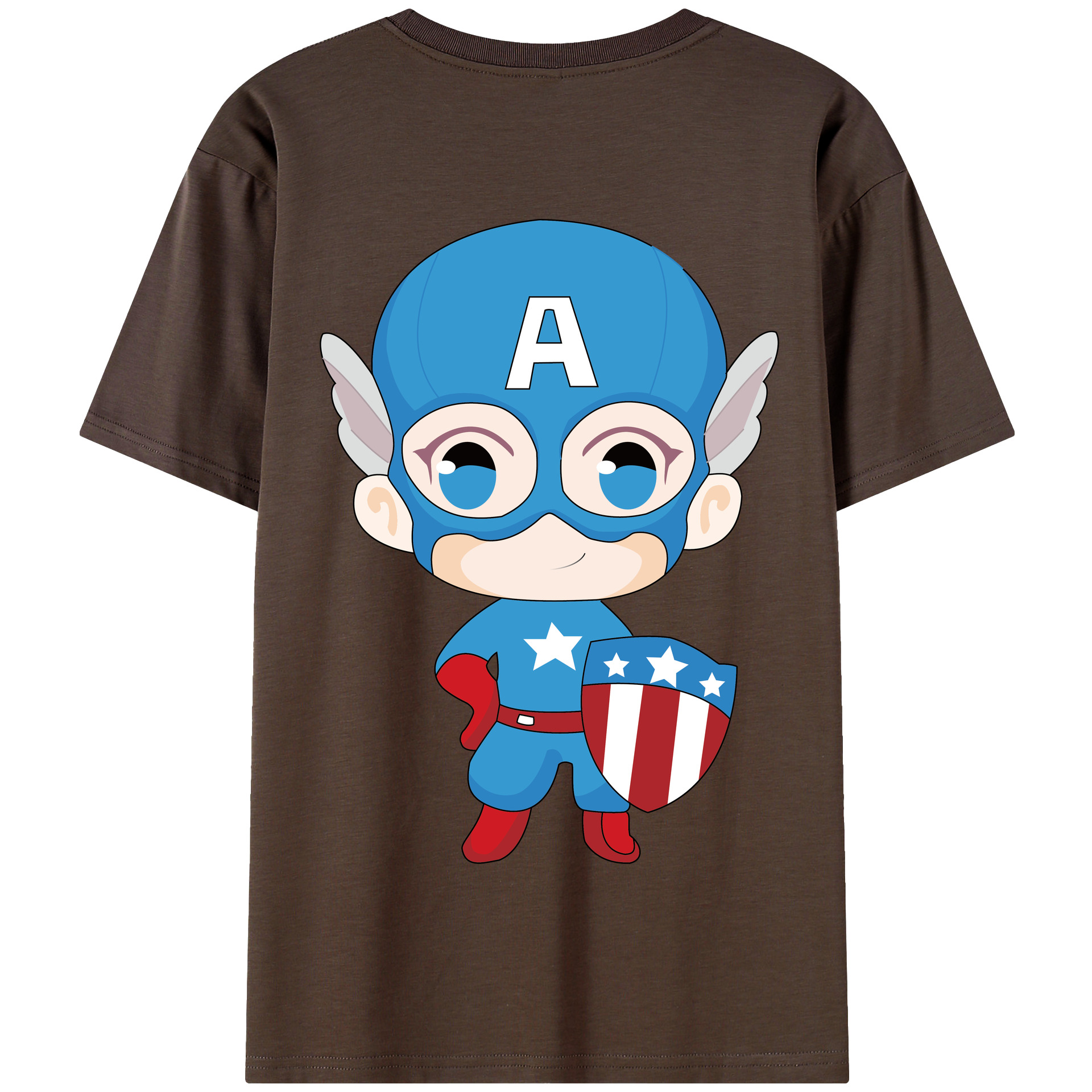 （画像用） アベンジャーズ The Avengers 綿100％半袖Tシャツ（背面プリント）