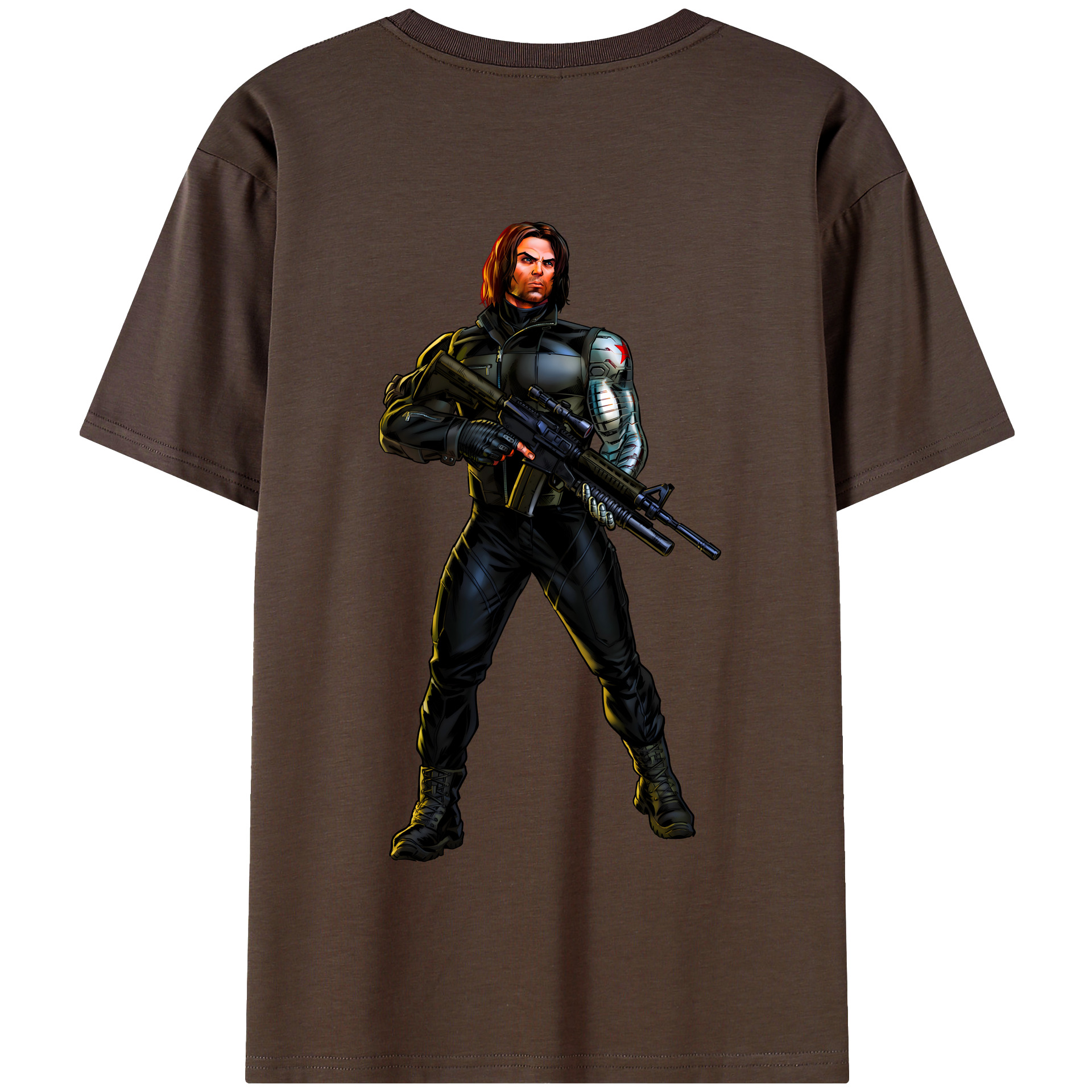 （画像用） アベンジャーズ The Avengers 綿100％半袖Tシャツ（背面プリント）