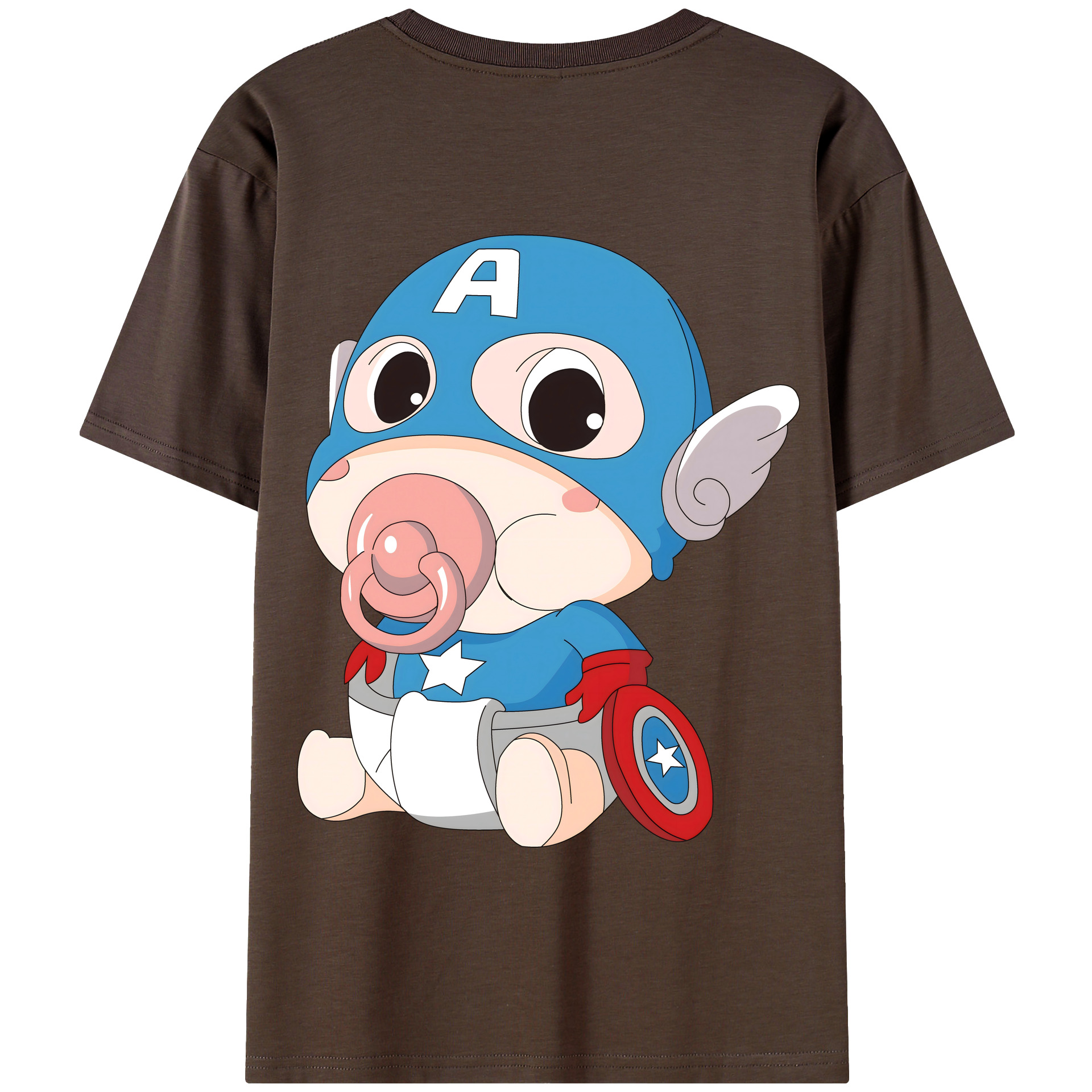 （画像用） アベンジャーズ The Avengers 綿100％半袖Tシャツ（背面プリント）