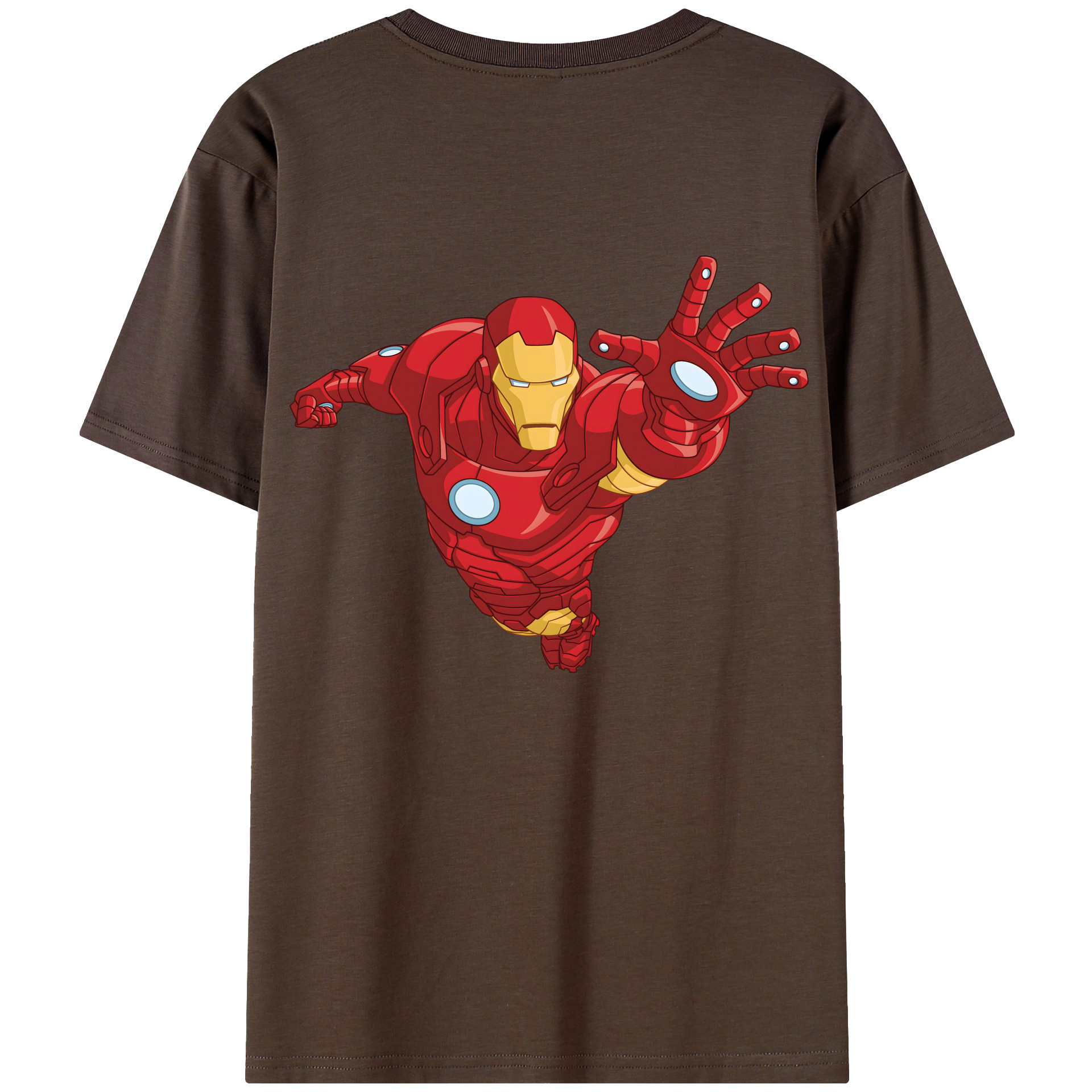 （画像用） アベンジャーズ The Avengers 綿100％半袖Tシャツ（背面プリント）