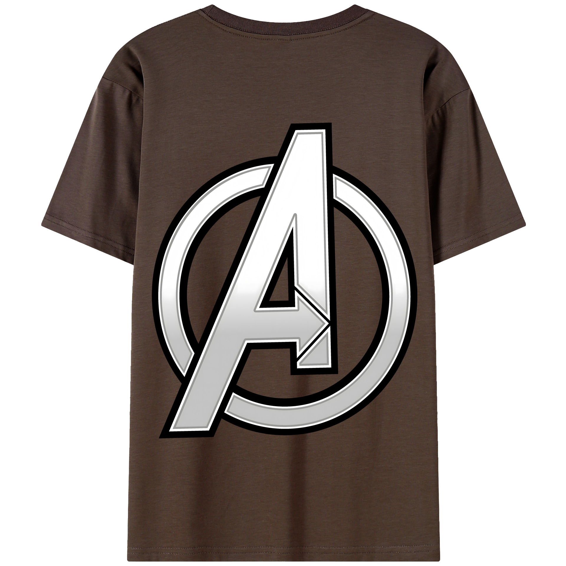 （画像用） アベンジャーズ The Avengers 綿100％半袖Tシャツ（背面プリント）