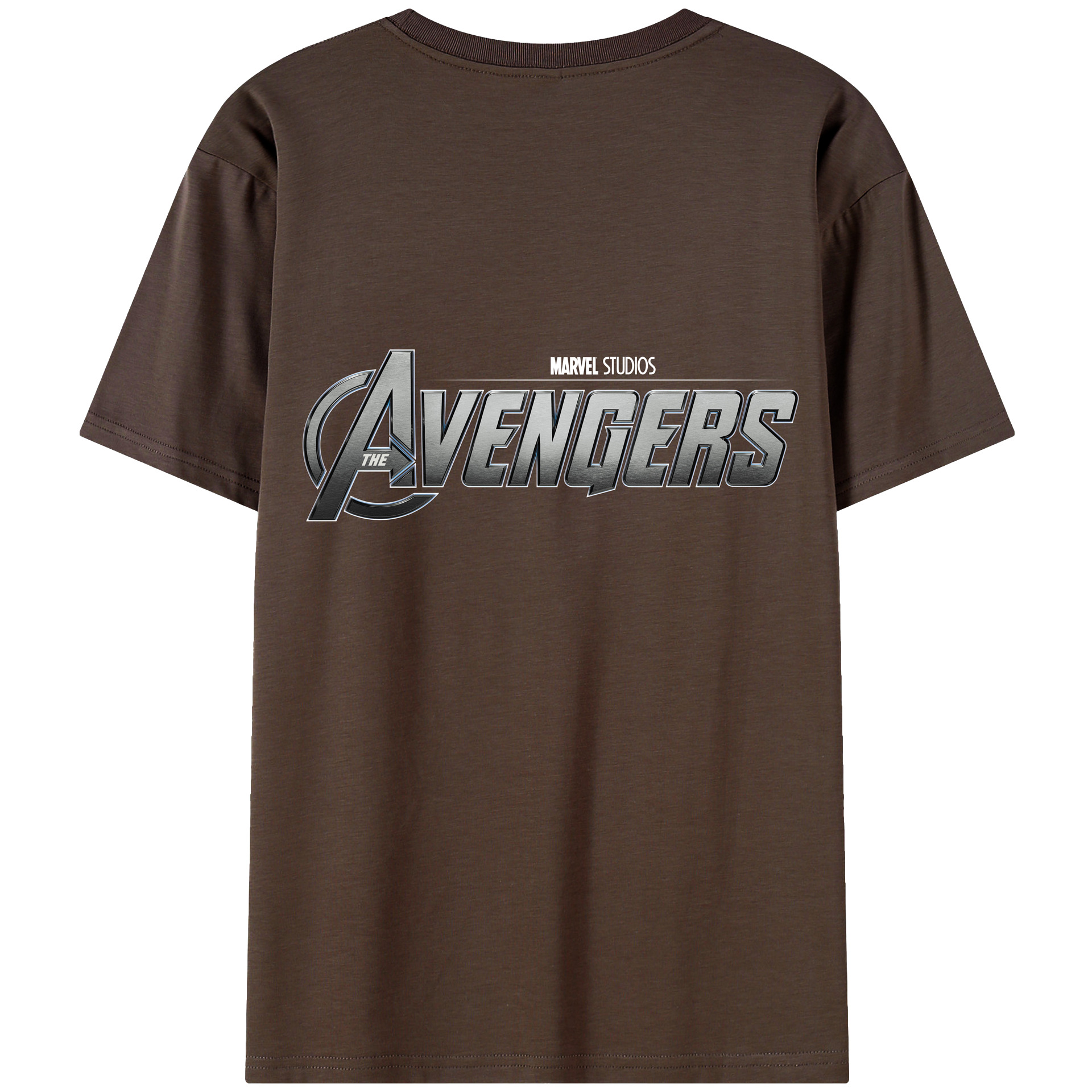 （画像用） アベンジャーズ The Avengers 綿100％半袖Tシャツ（背面プリント）