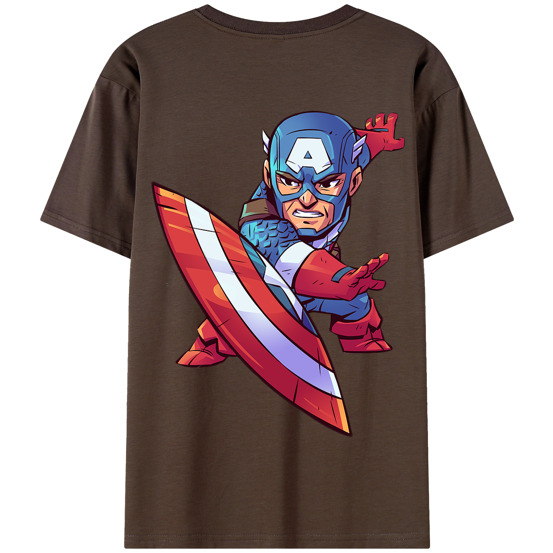（画像用） アベンジャーズ The Avengers 綿100％半袖Tシャツ（背面プリント）
