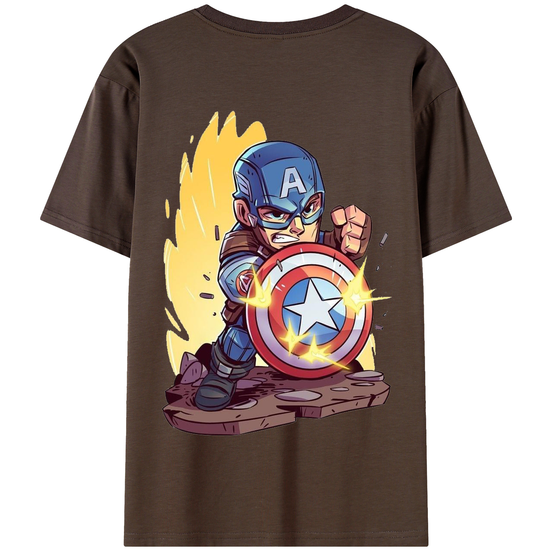 （画像用） アベンジャーズ The Avengers 綿100％半袖Tシャツ（背面プリント）