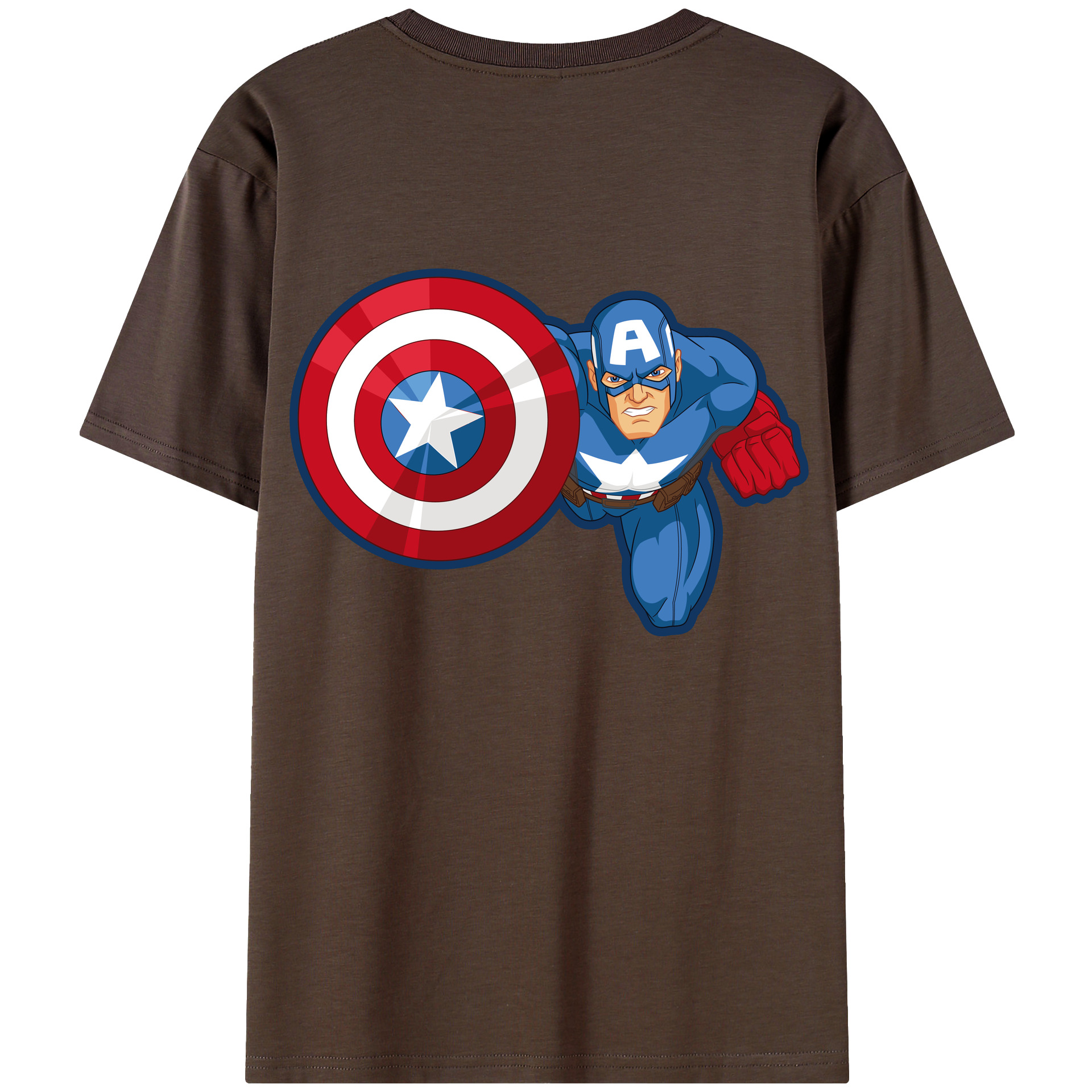（画像用） アベンジャーズ The Avengers 綿100％半袖Tシャツ（背面プリント）