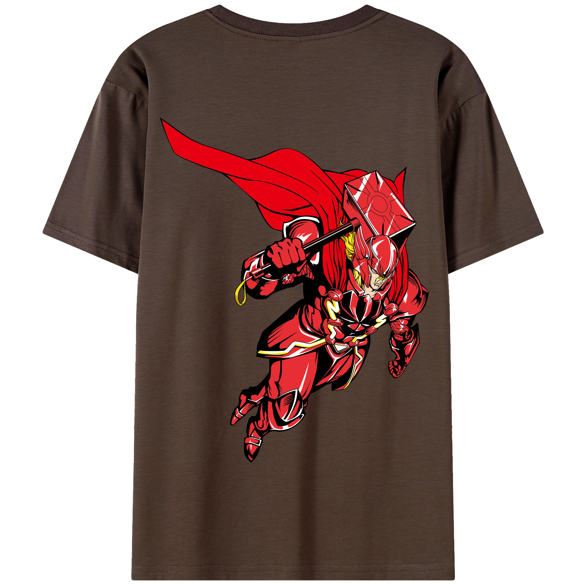 （画像用） アベンジャーズ The Avengers 綿100％半袖Tシャツ（背面プリント）