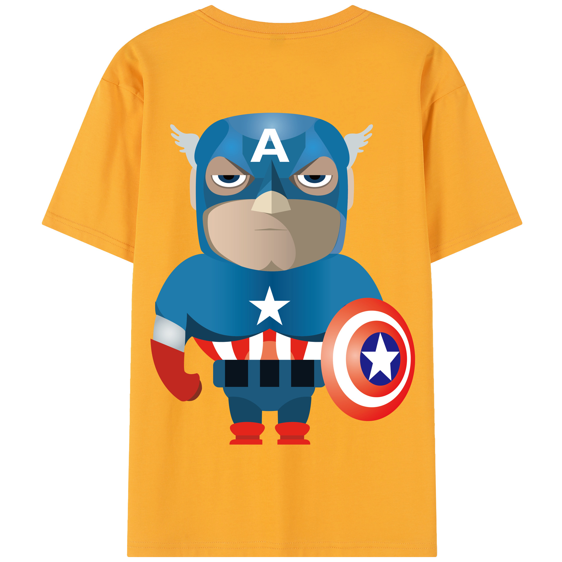 （画像用） アベンジャーズ The Avengers 綿100％半袖Tシャツ（背面プリント）