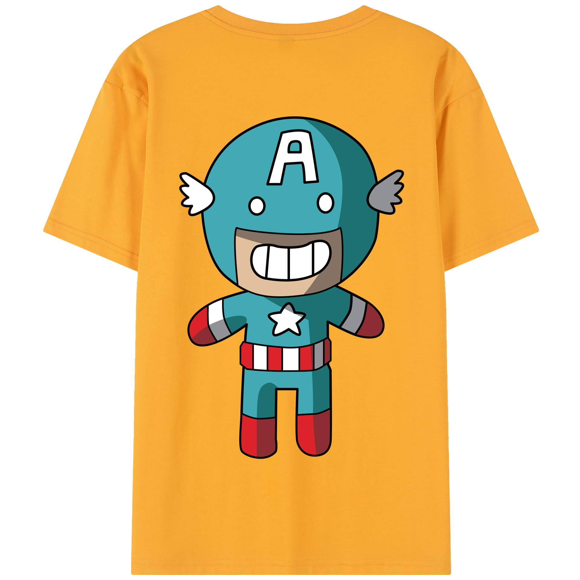 （画像用） アベンジャーズ The Avengers 綿100％半袖Tシャツ（背面プリント）