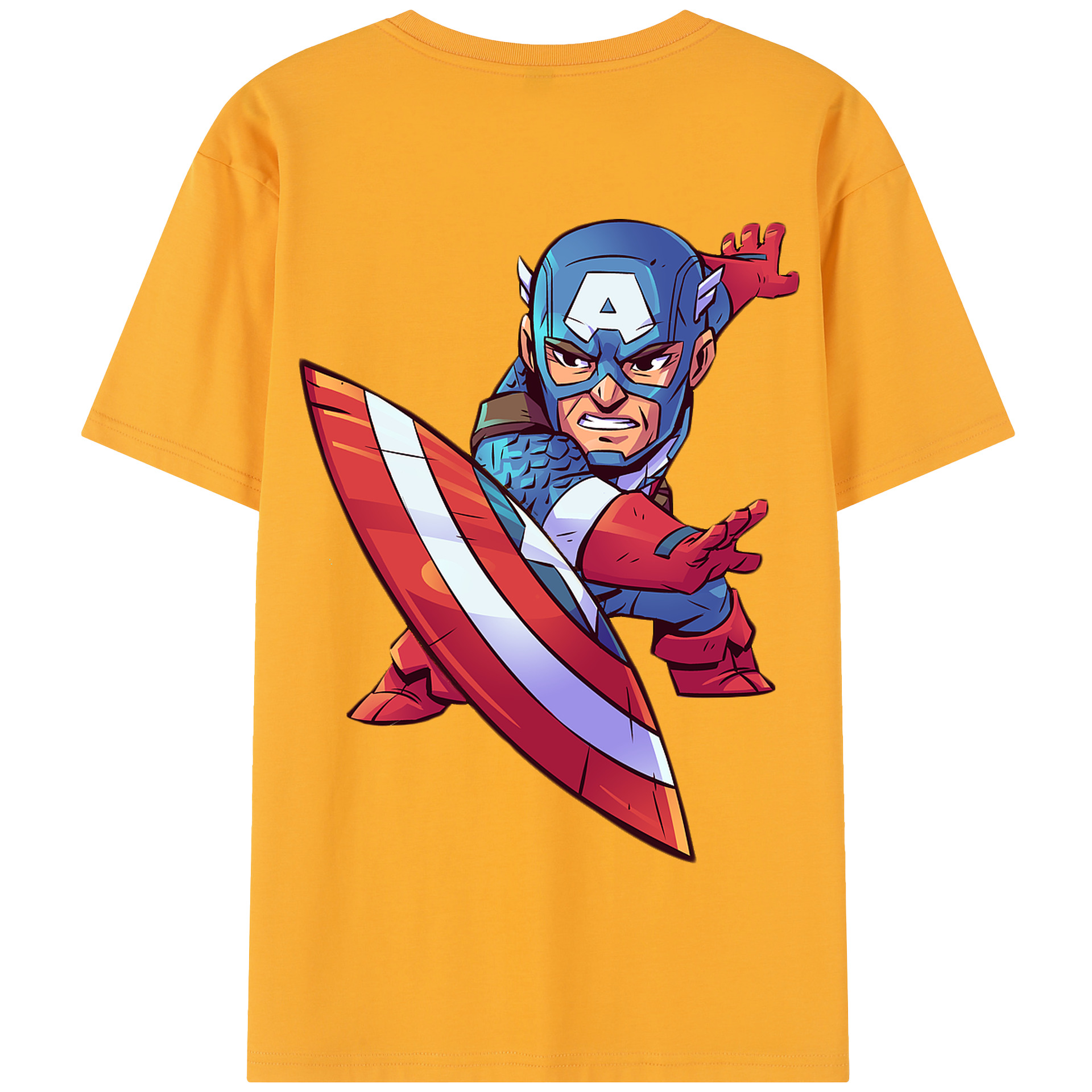 （画像用） アベンジャーズ The Avengers 綿100％半袖Tシャツ（背面プリント）
