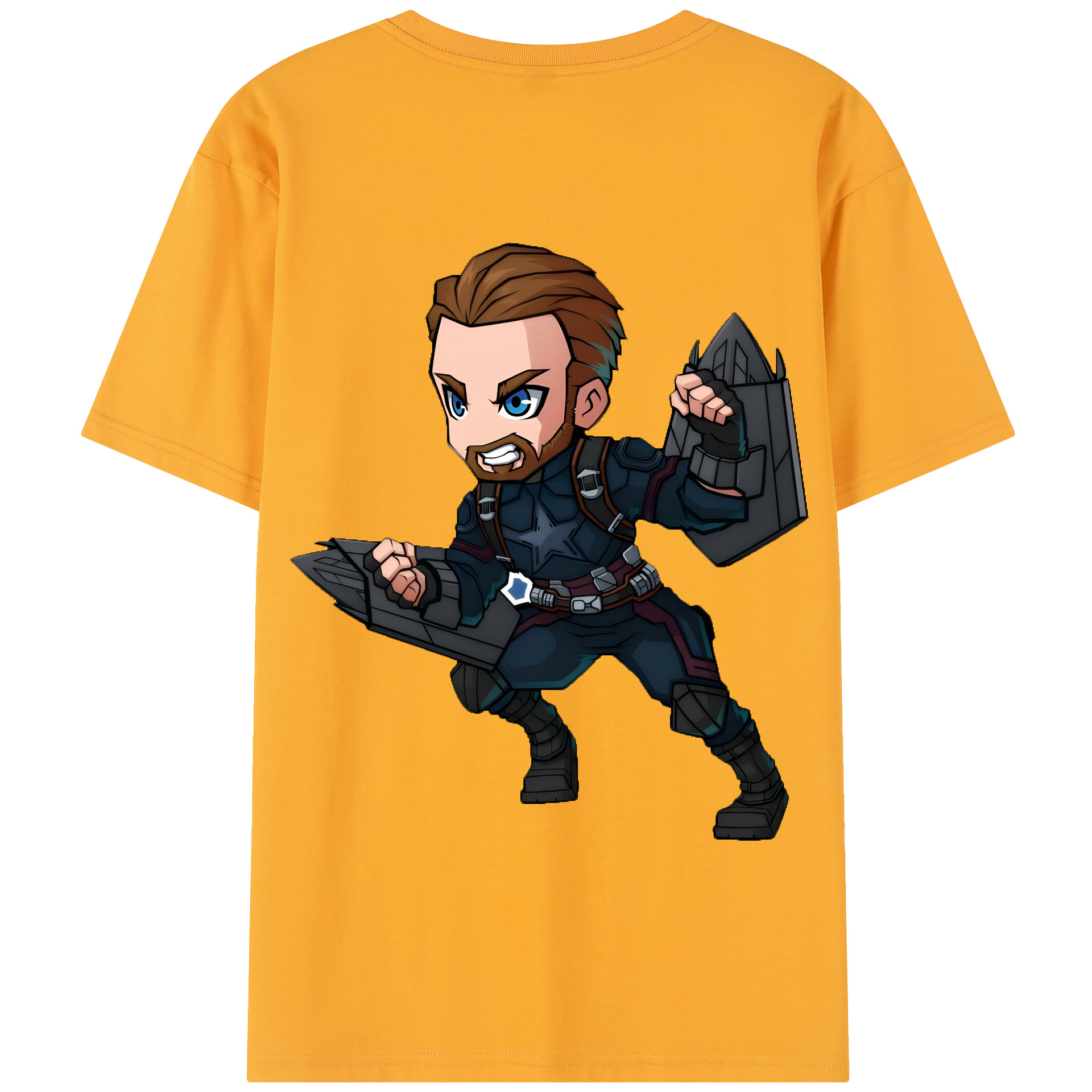 （画像用） アベンジャーズ The Avengers 綿100％半袖Tシャツ（背面プリント）