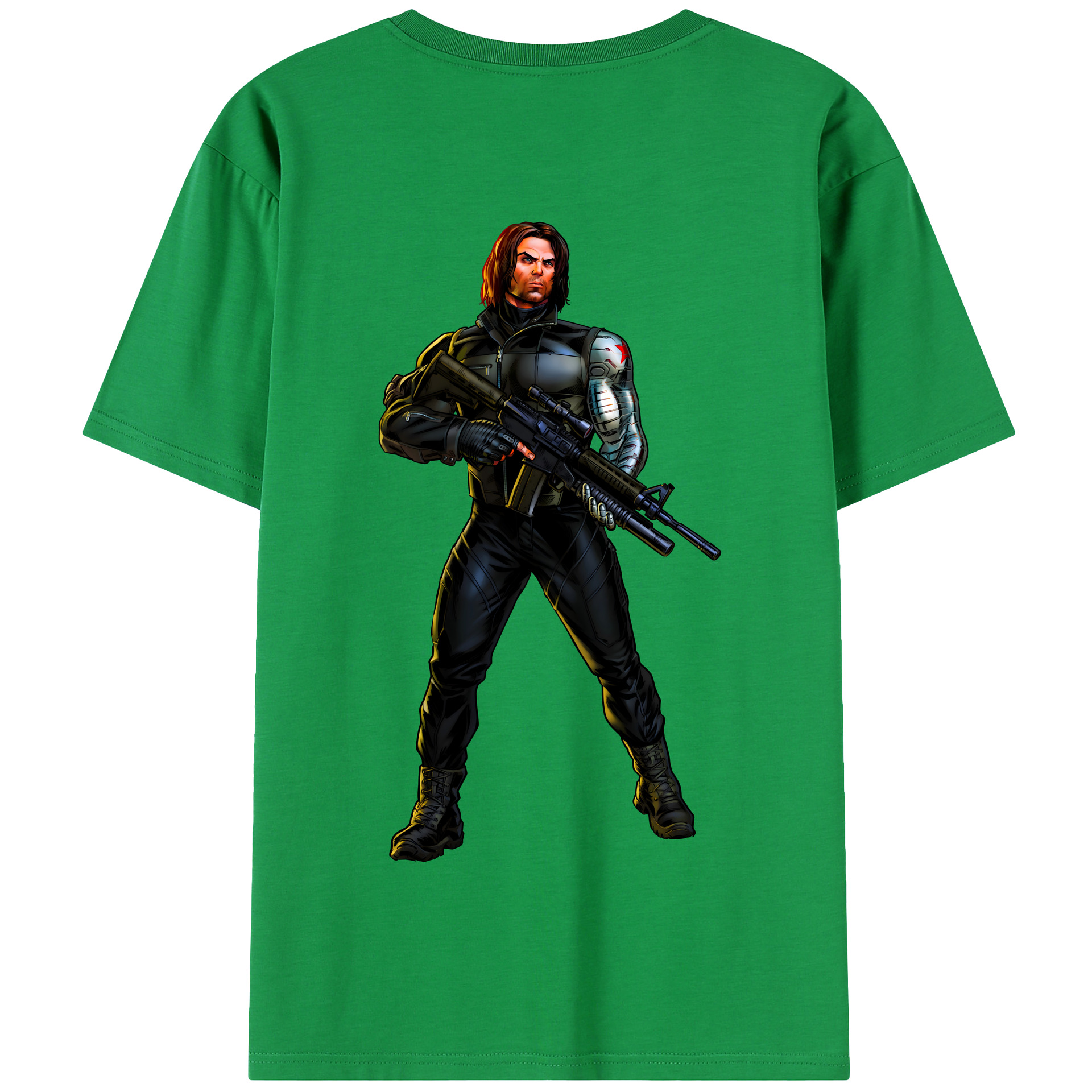 （画像用） アベンジャーズ The Avengers 綿100％半袖Tシャツ（背面プリント）