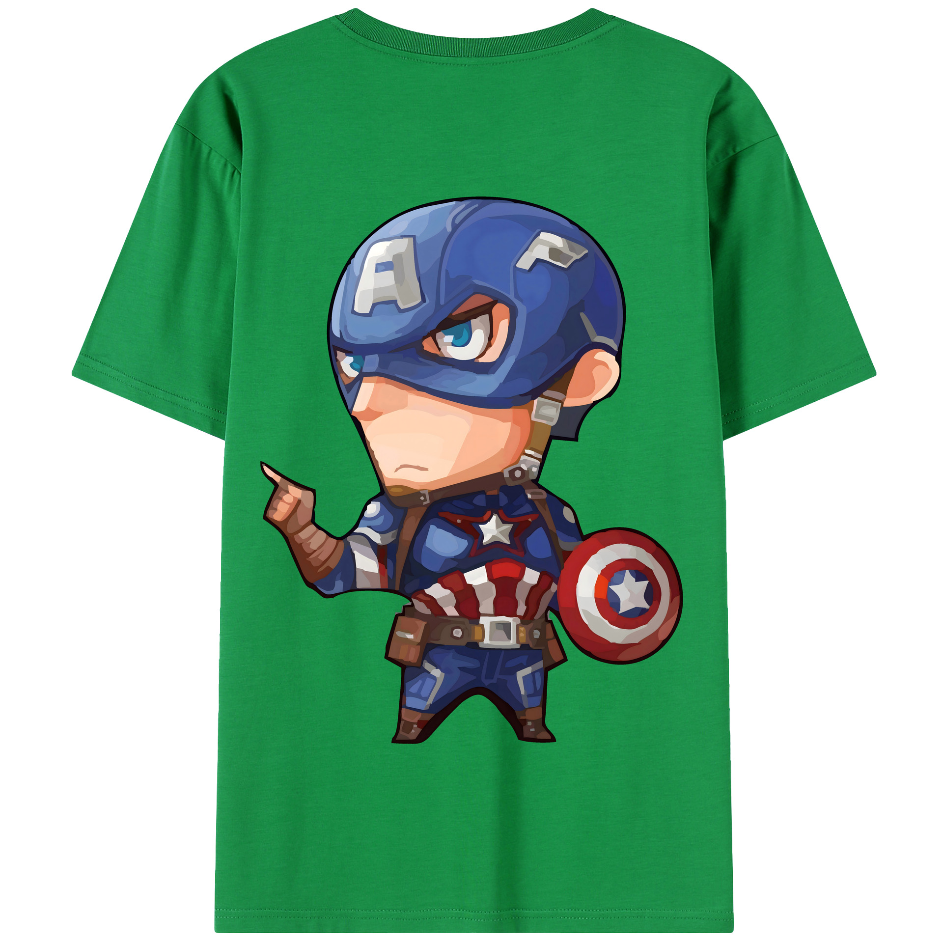 （画像用） アベンジャーズ The Avengers 綿100％半袖Tシャツ（背面プリント）