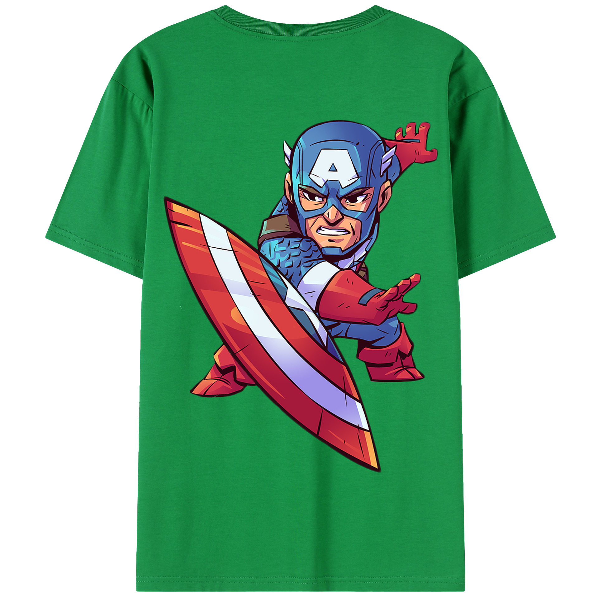 （画像用） アベンジャーズ The Avengers 綿100％半袖Tシャツ（背面プリント）