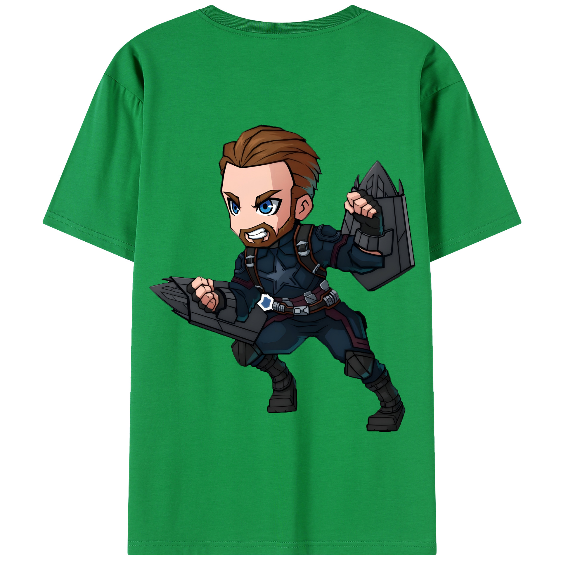（画像用） アベンジャーズ The Avengers 綿100％半袖Tシャツ（背面プリント）