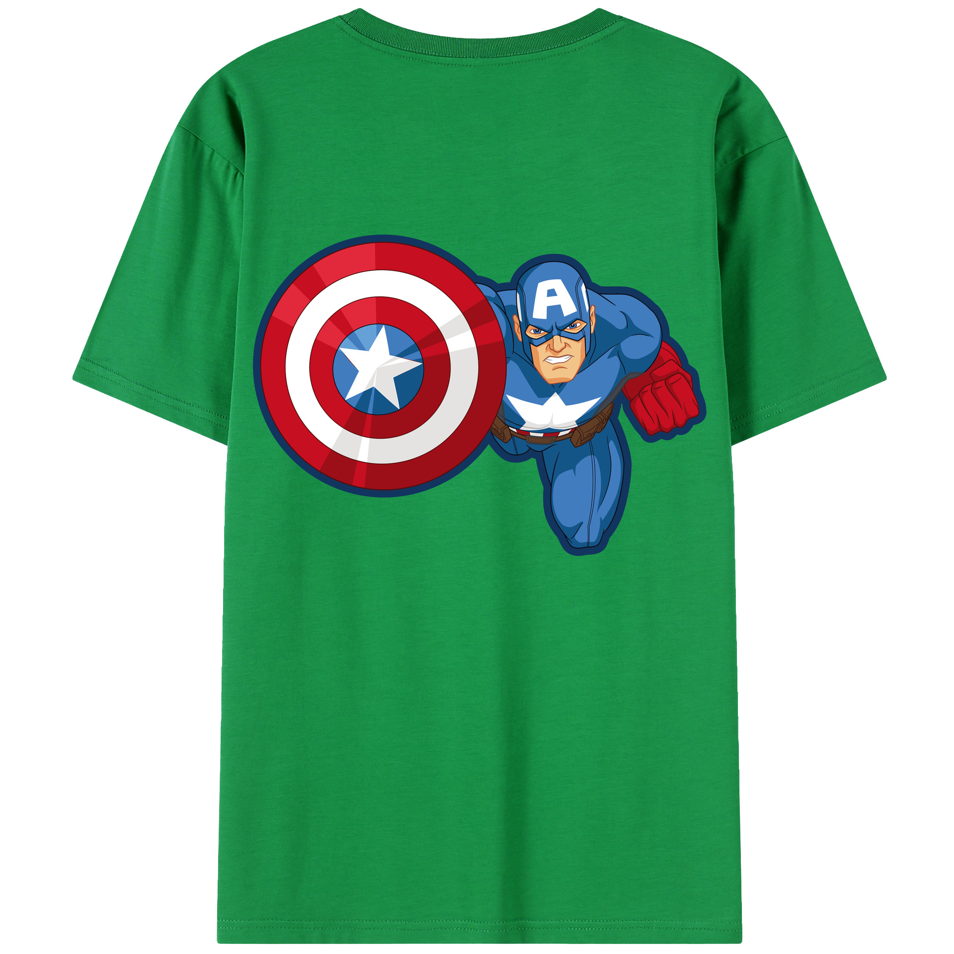 （画像用） アベンジャーズ The Avengers 綿100％半袖Tシャツ（背面プリント）