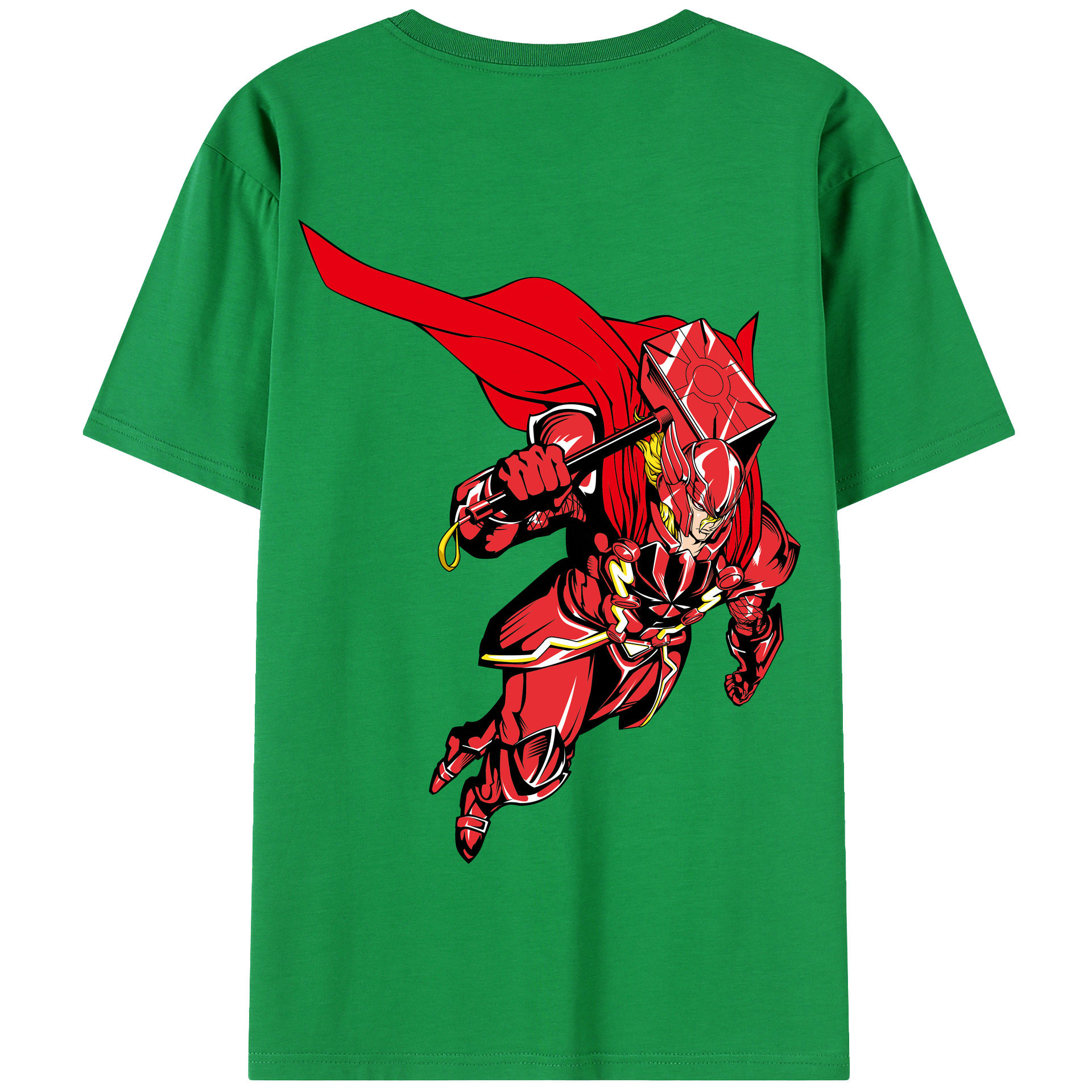 （画像用） アベンジャーズ The Avengers 綿100％半袖Tシャツ（背面プリント）