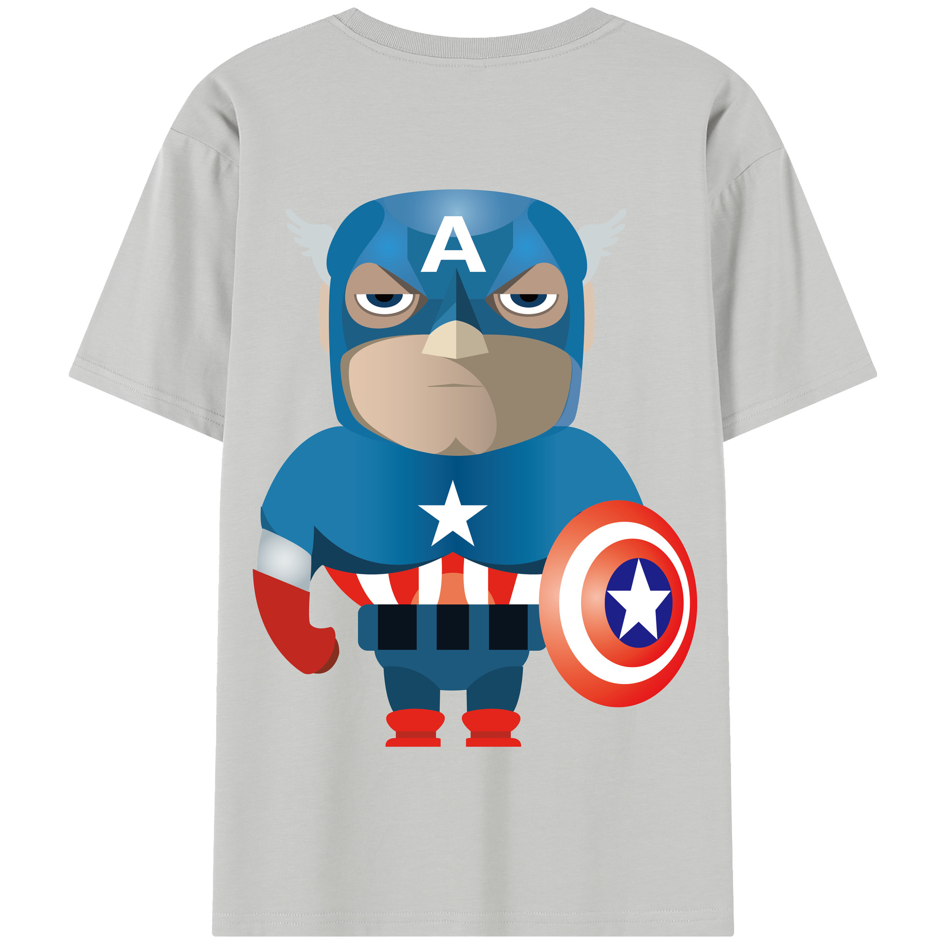 （画像用） アベンジャーズ The Avengers 綿100％半袖Tシャツ（背面プリント）