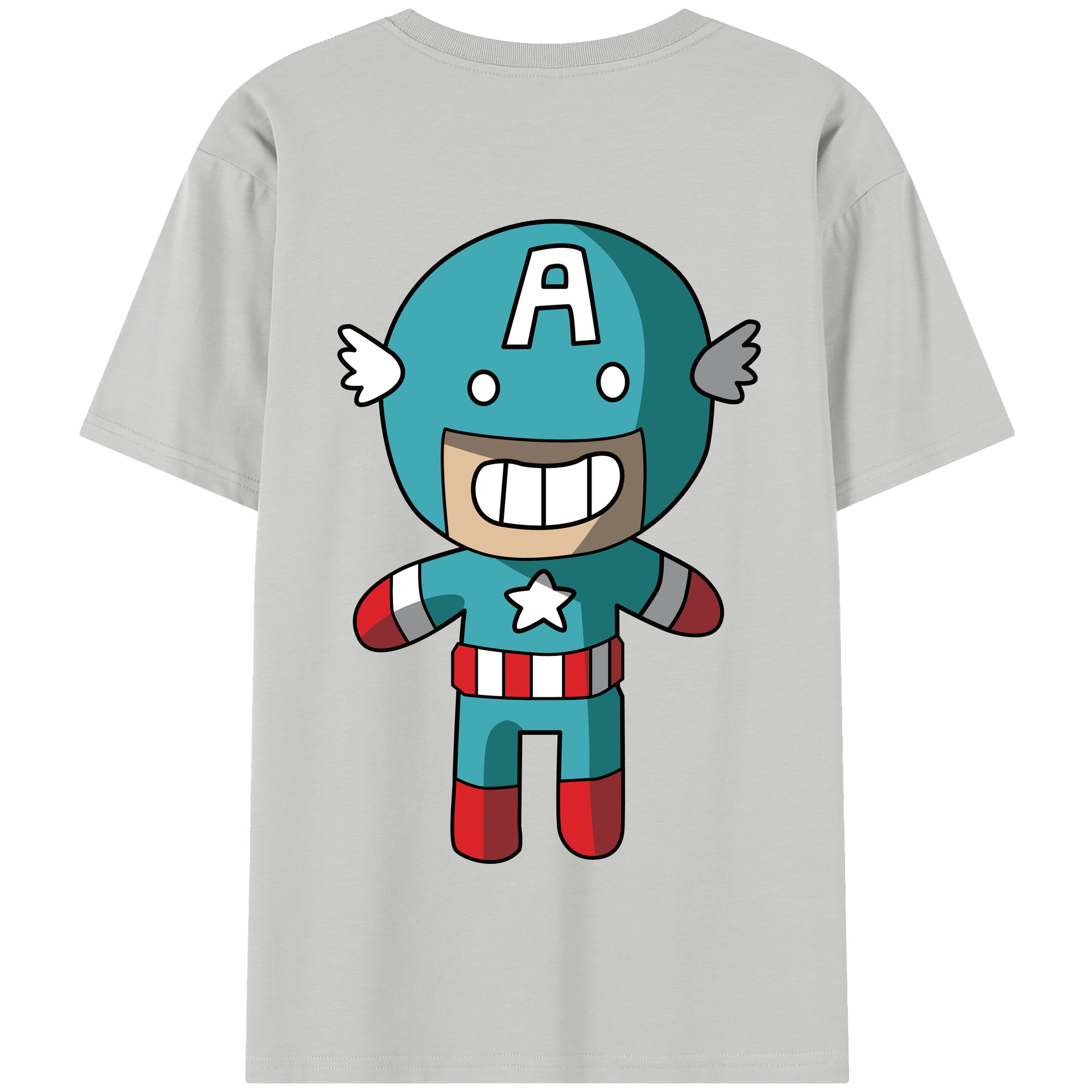 （画像用） アベンジャーズ The Avengers 綿100％半袖Tシャツ（背面プリント）