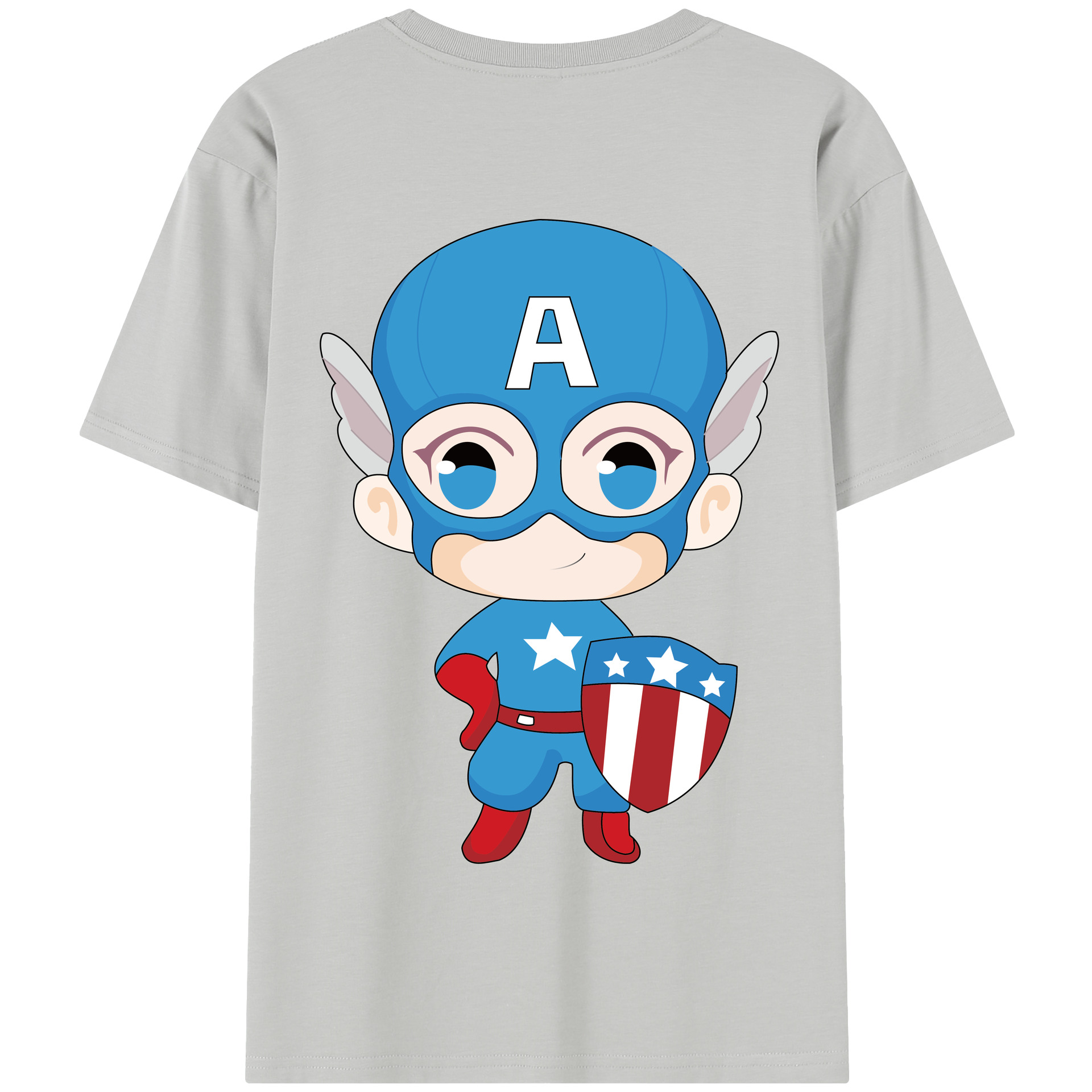 （画像用） アベンジャーズ The Avengers 綿100％半袖Tシャツ（背面プリント）