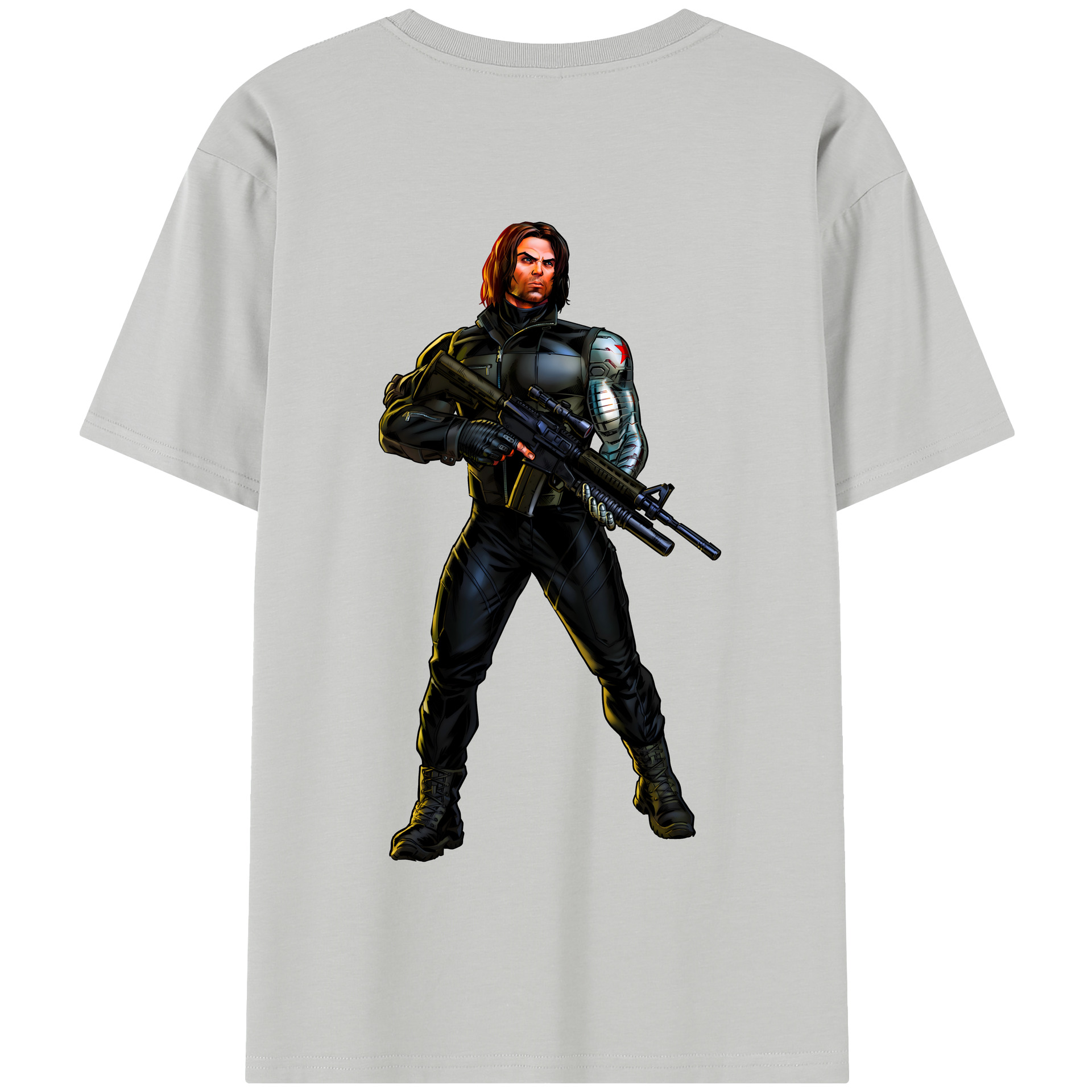 （画像用） アベンジャーズ The Avengers 綿100％半袖Tシャツ（背面プリント）