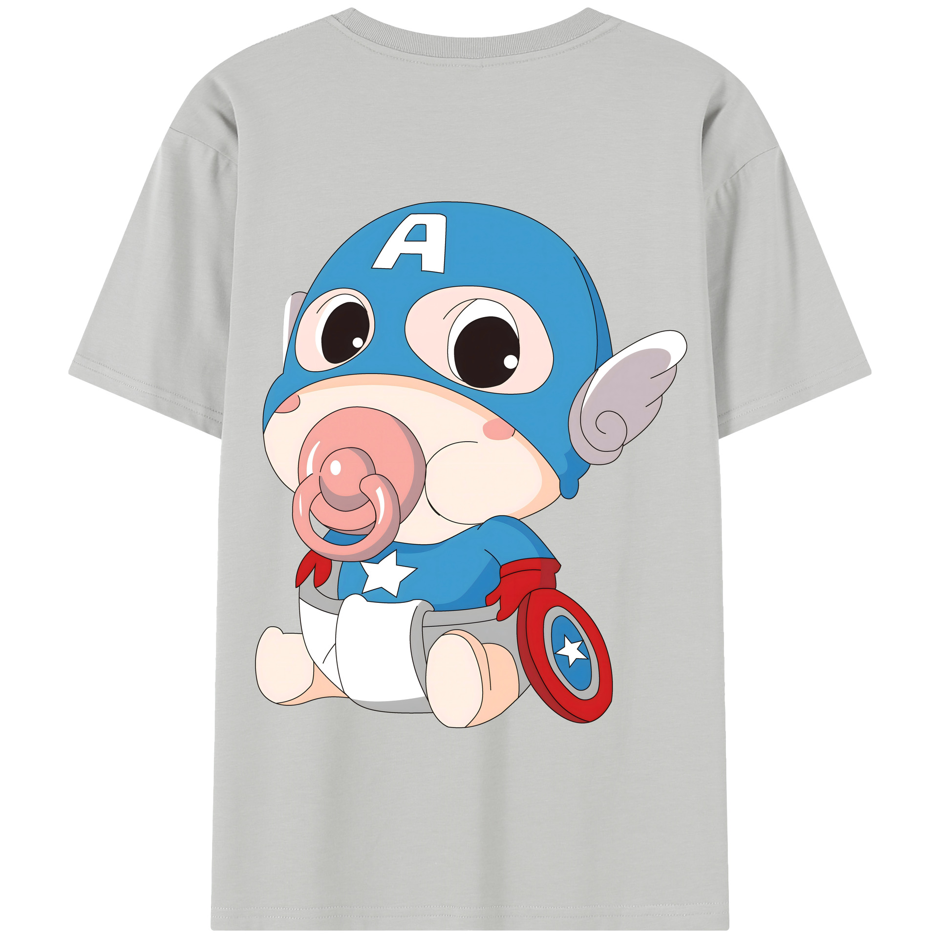 （画像用） アベンジャーズ The Avengers 綿100％半袖Tシャツ（背面プリント）