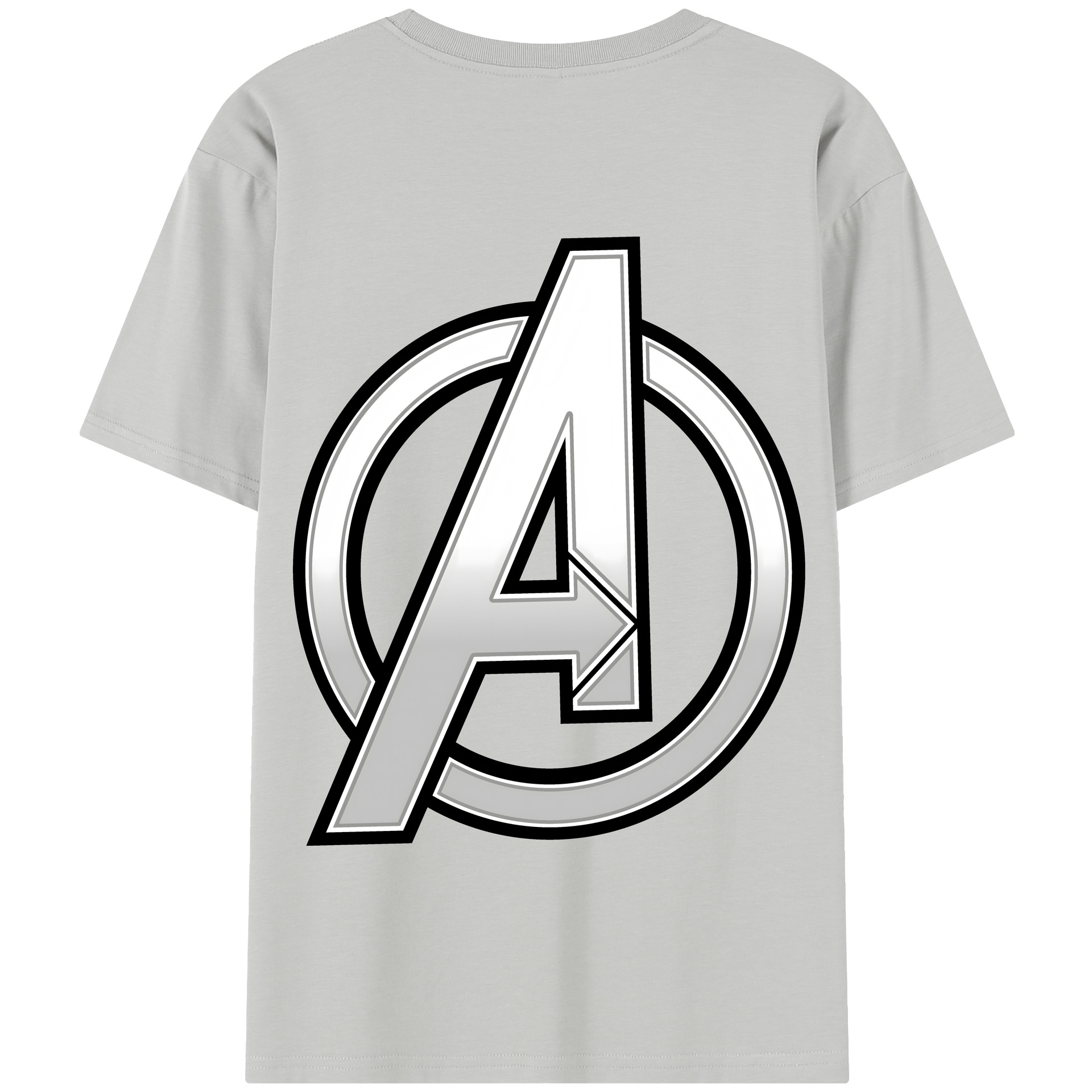 （画像用） アベンジャーズ The Avengers 綿100％半袖Tシャツ（背面プリント）