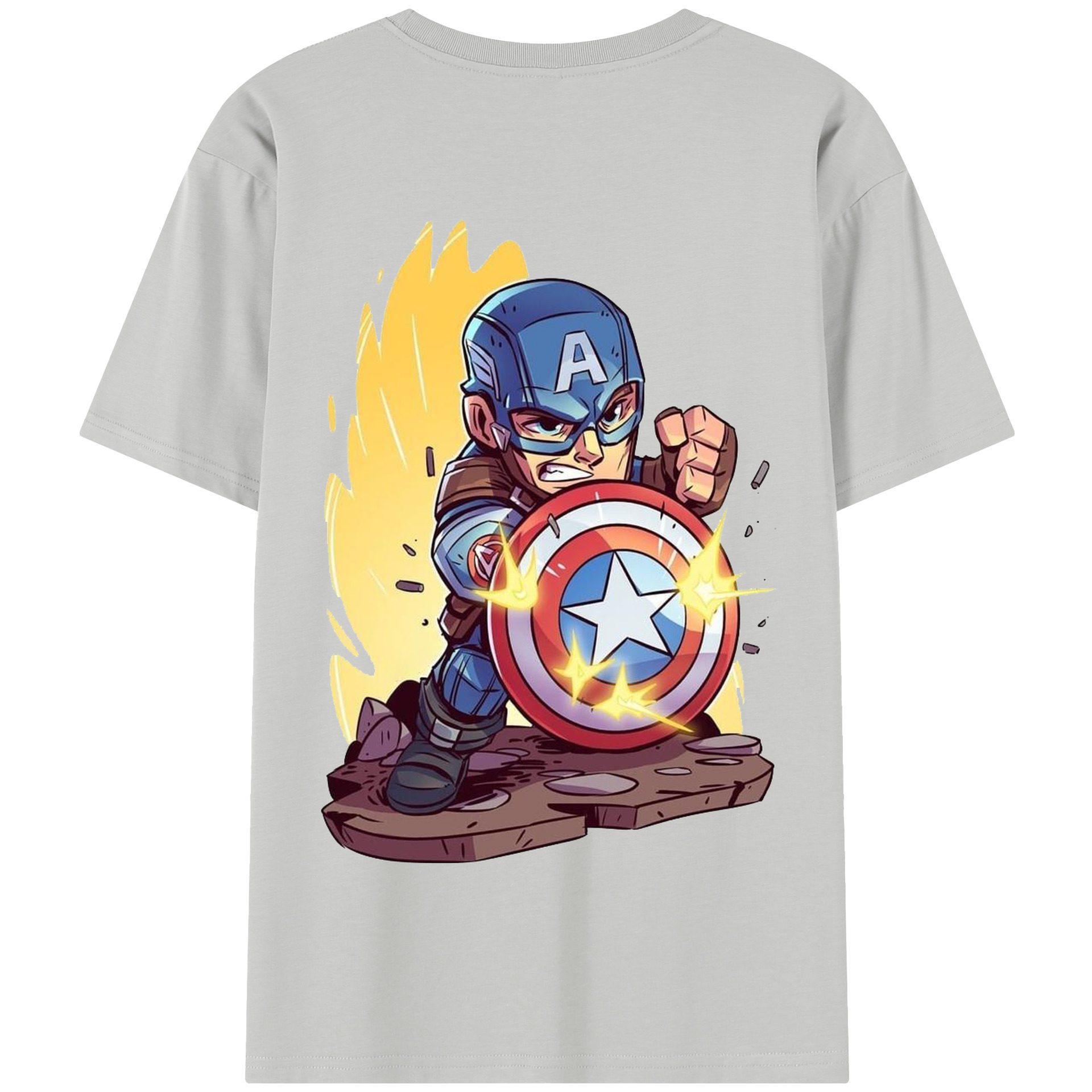 （画像用） アベンジャーズ The Avengers 綿100％半袖Tシャツ（背面プリント）