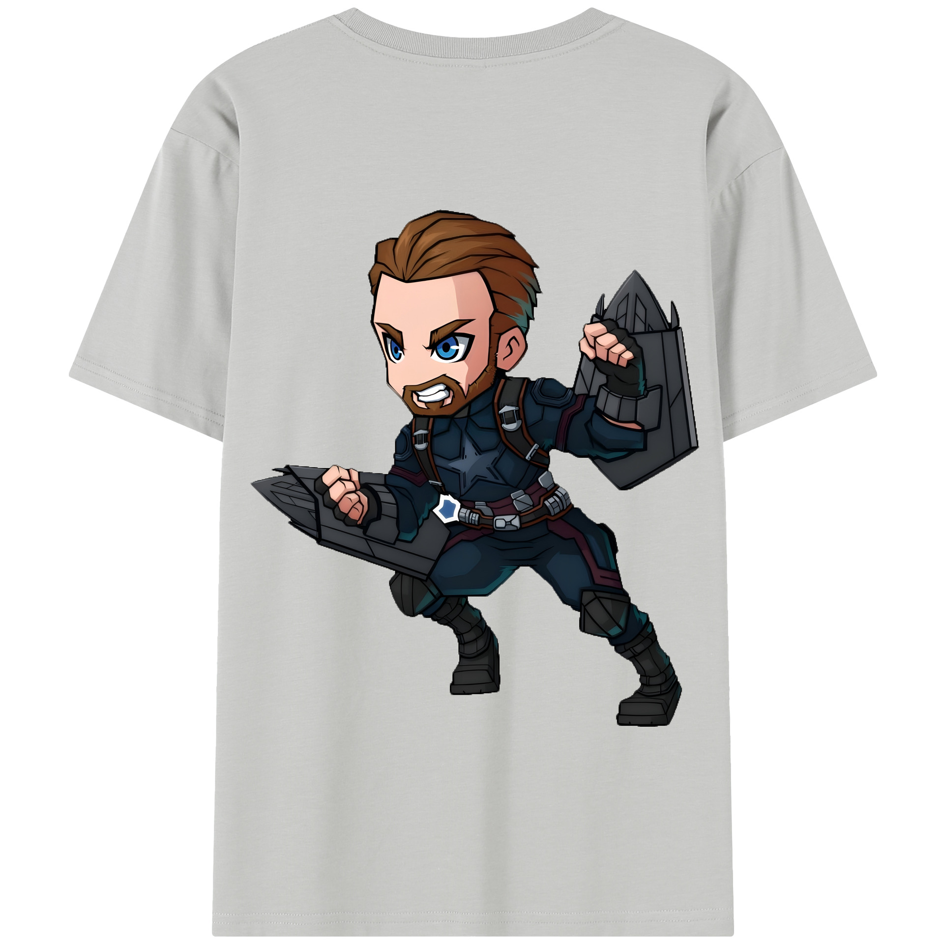 （画像用） アベンジャーズ The Avengers 綿100％半袖Tシャツ（背面プリント）