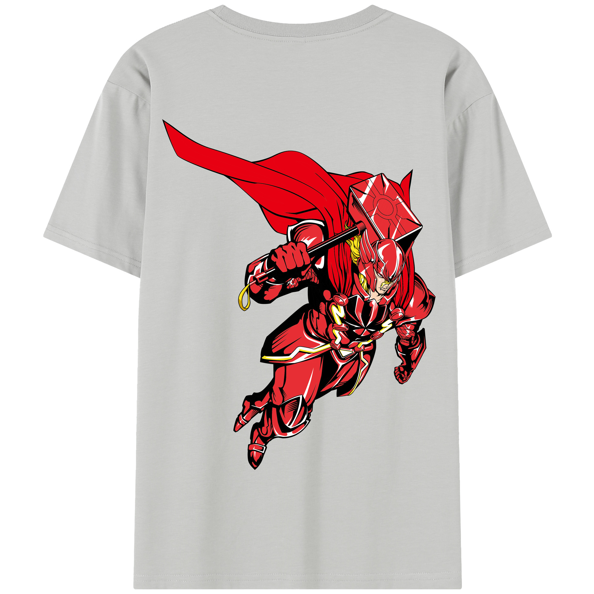 （画像用） アベンジャーズ The Avengers 綿100％半袖Tシャツ（背面プリント）