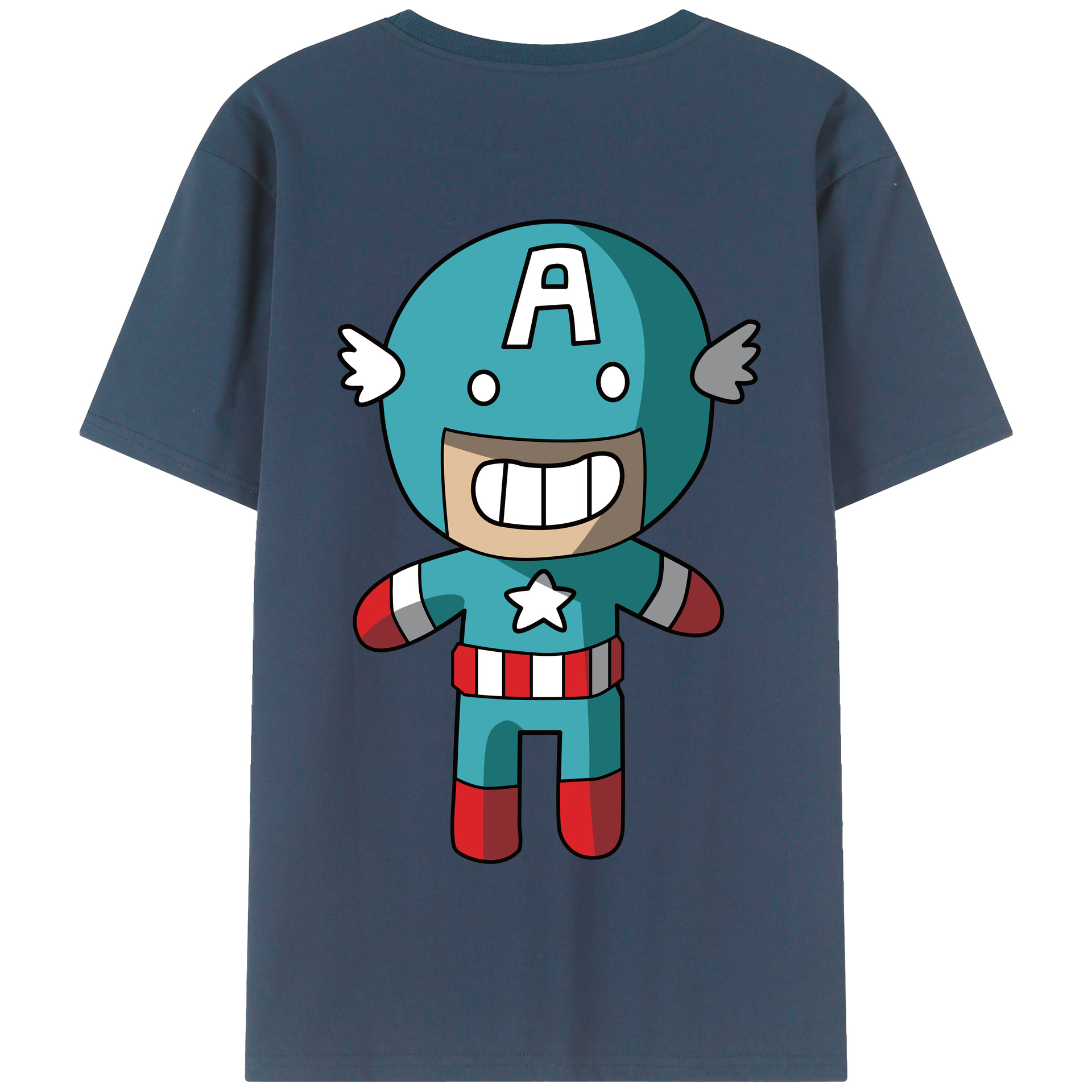 （画像用） アベンジャーズ The Avengers 綿100％半袖Tシャツ（背面プリント）