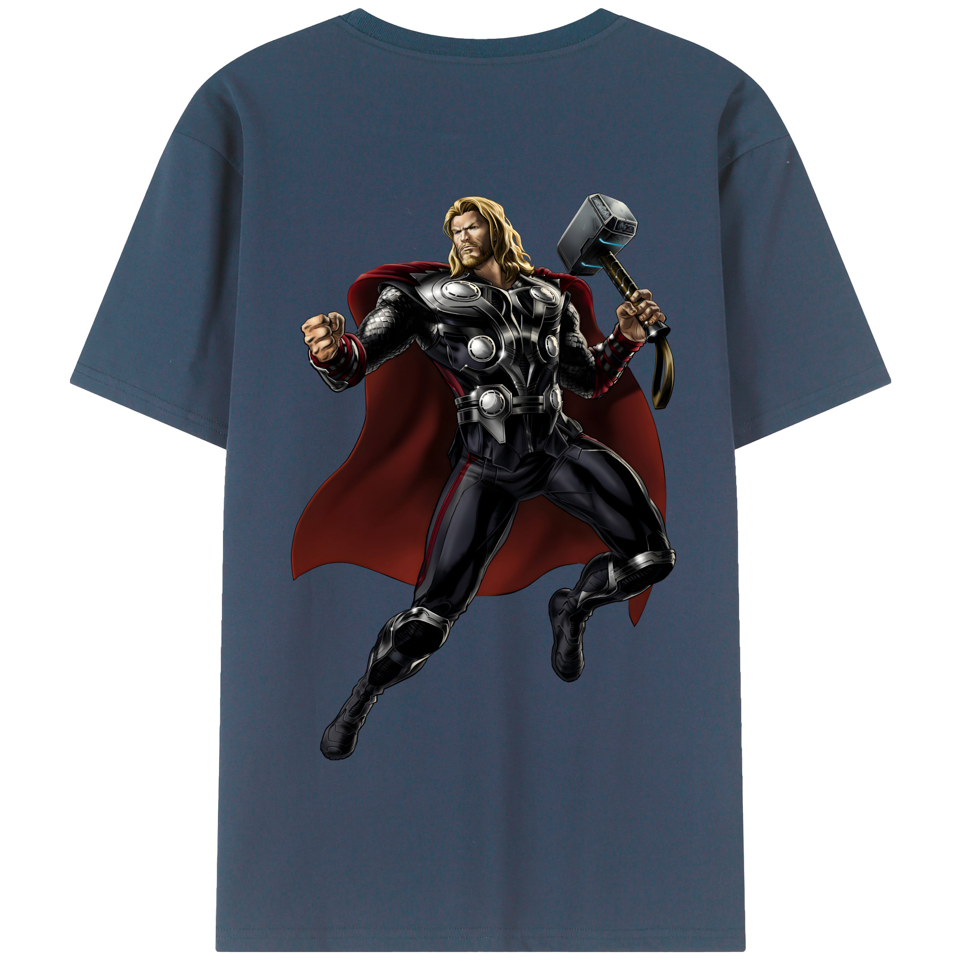 （画像用） アベンジャーズ The Avengers 綿100％半袖Tシャツ（背面プリント）
