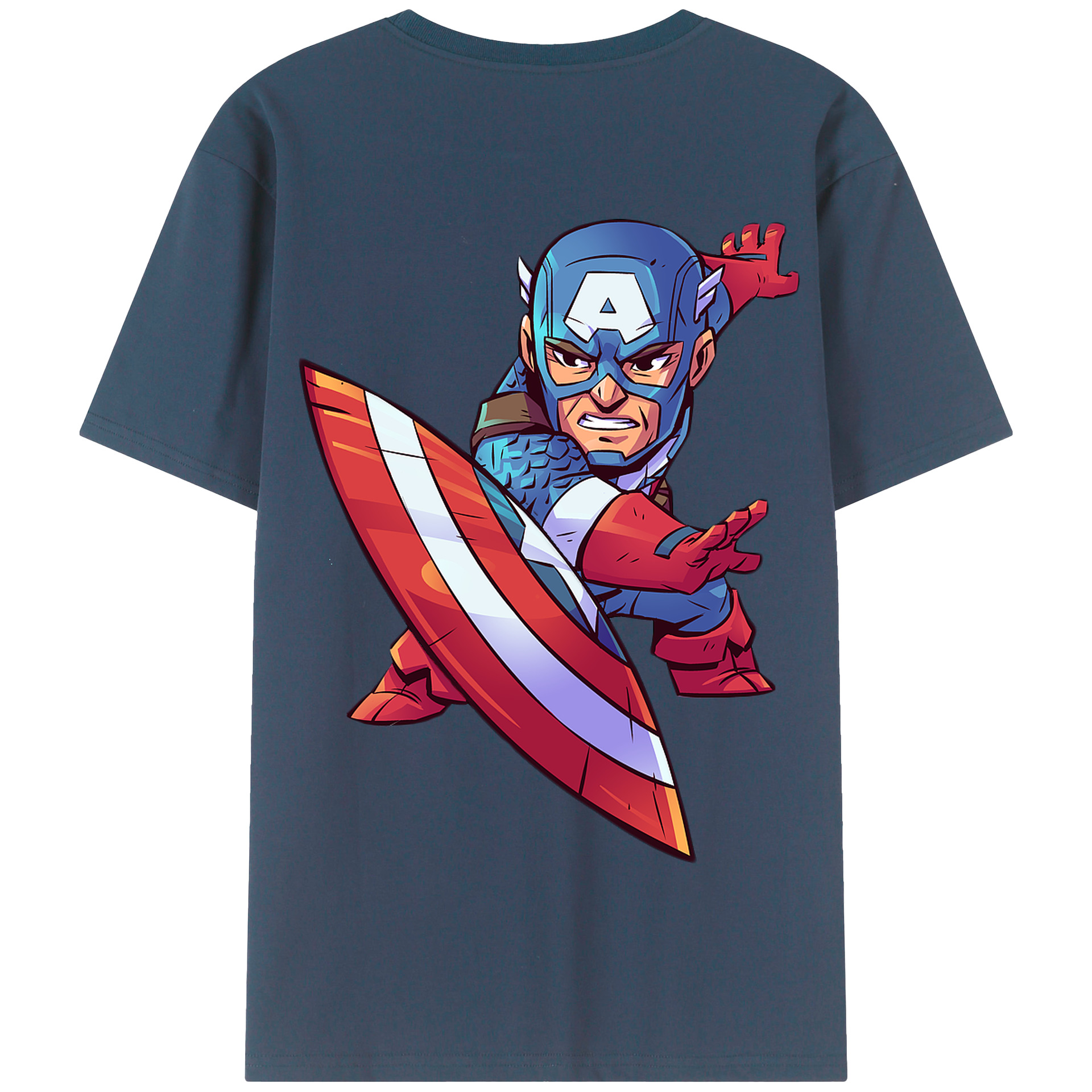 （画像用） アベンジャーズ The Avengers 綿100％半袖Tシャツ（背面プリント）