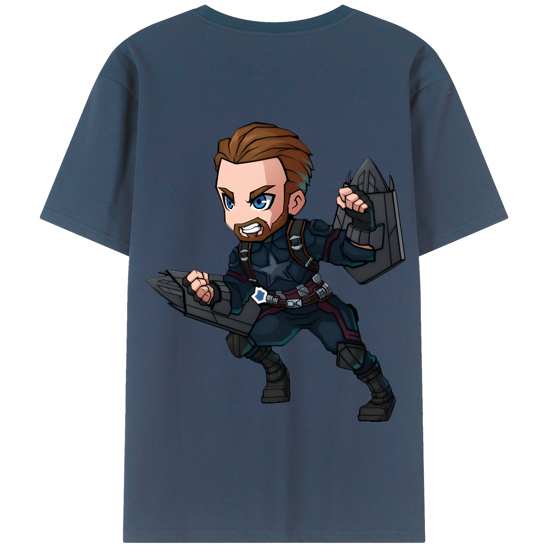 （画像用） アベンジャーズ The Avengers 綿100％半袖Tシャツ（背面プリント）