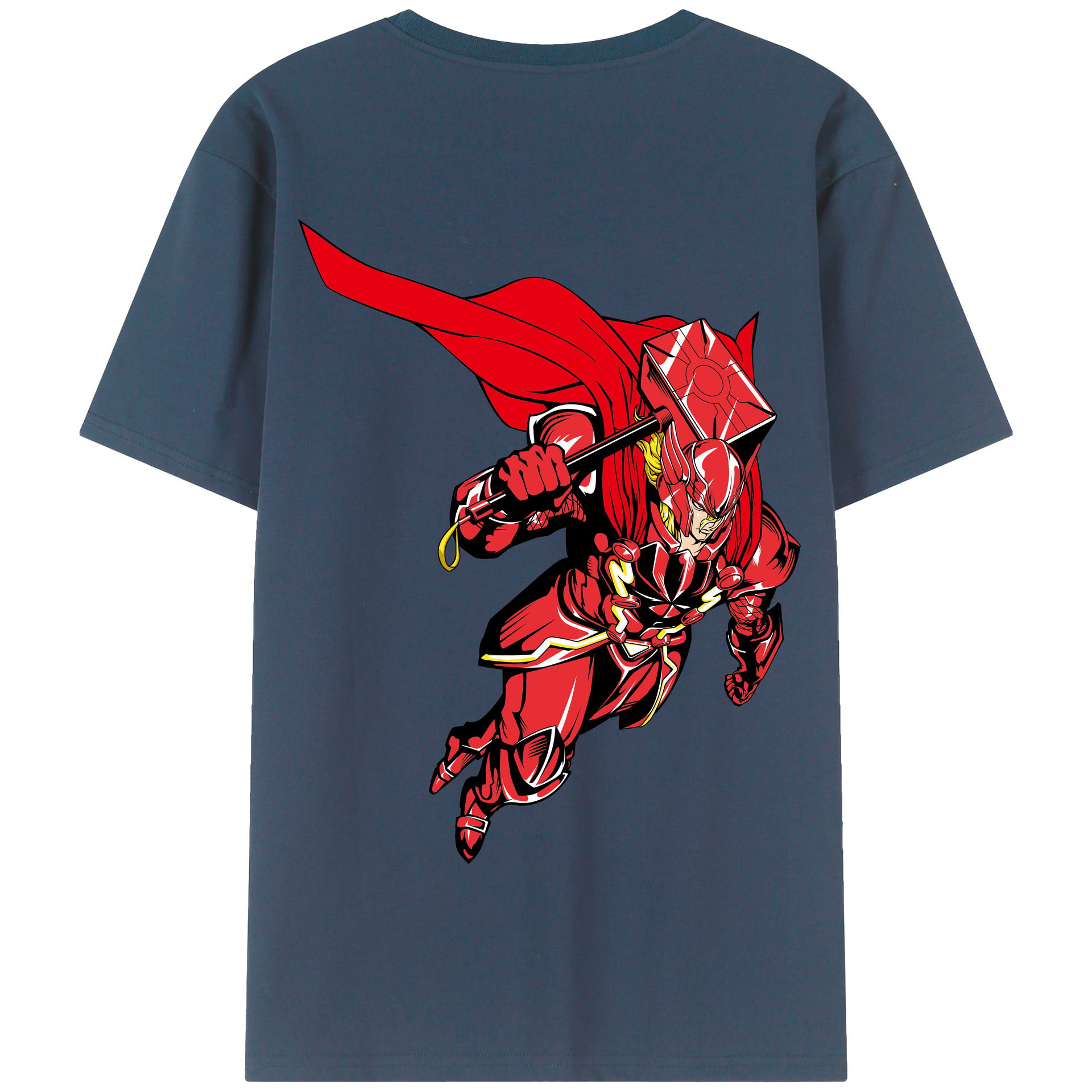 （画像用） アベンジャーズ The Avengers 綿100％半袖Tシャツ（背面プリント）