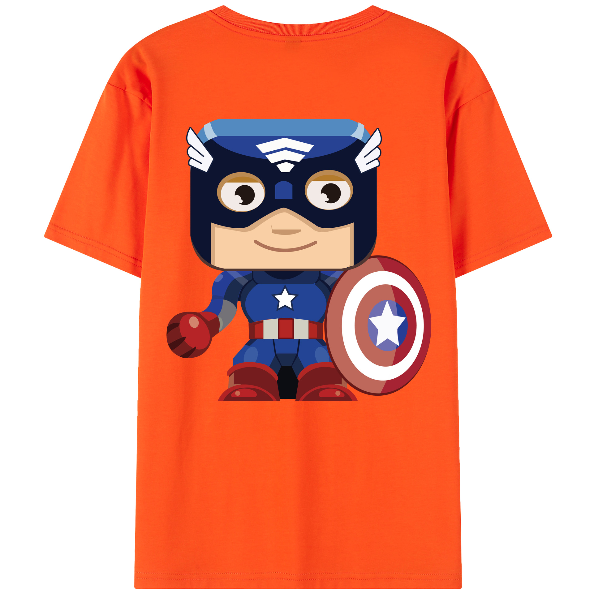 （画像用） アベンジャーズ The Avengers 綿100％半袖Tシャツ（背面プリント）