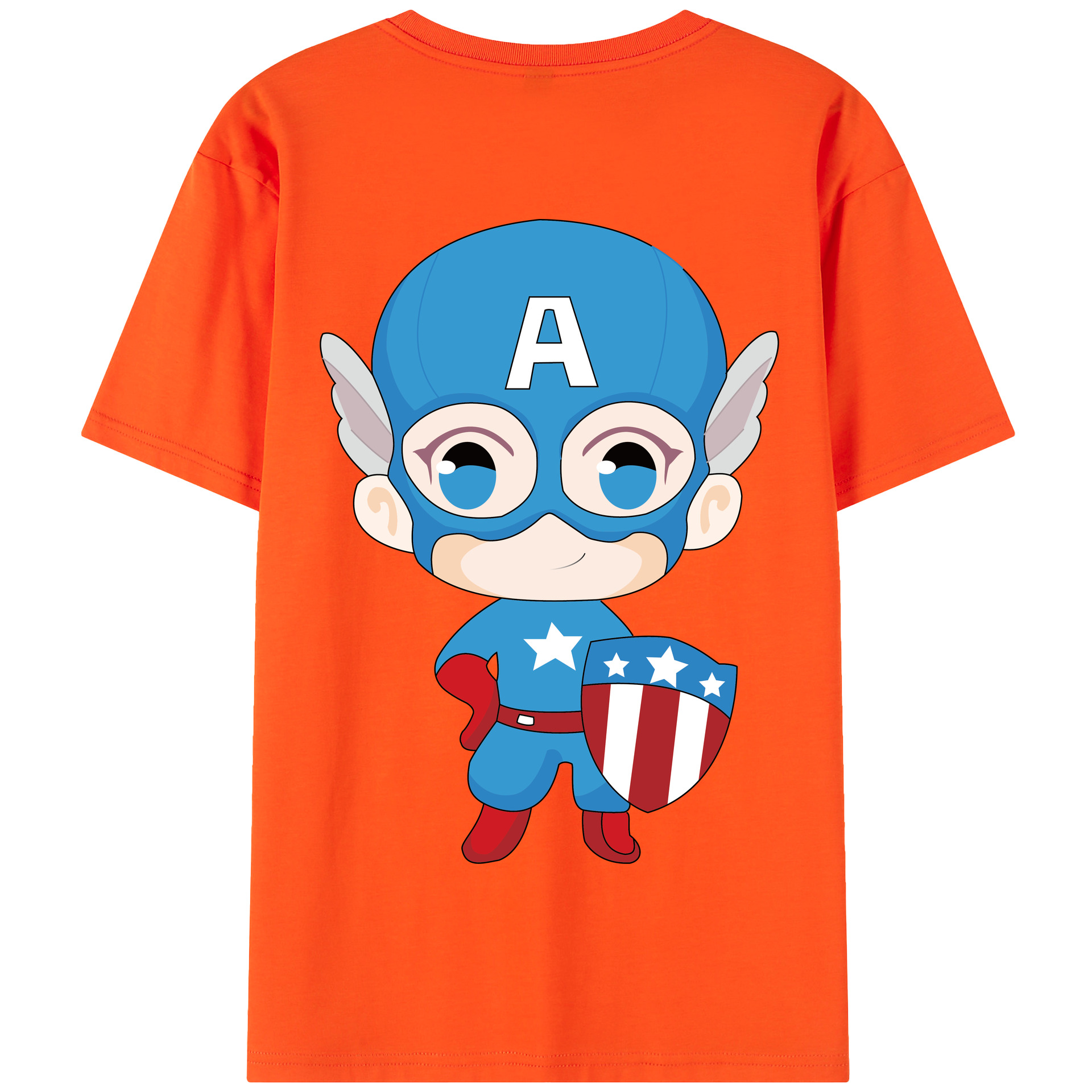 （画像用） アベンジャーズ The Avengers 綿100％半袖Tシャツ（背面プリント）