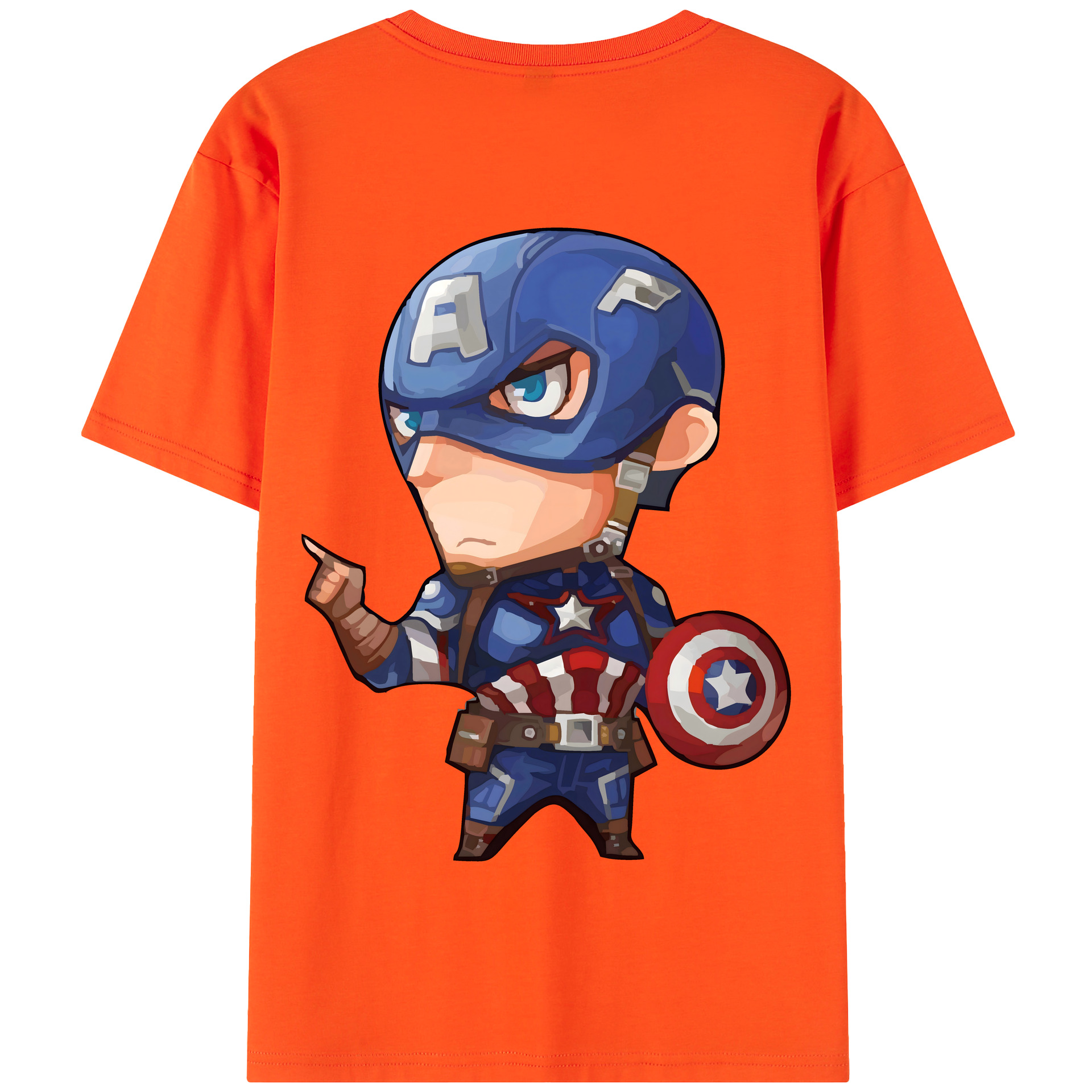 （画像用） アベンジャーズ The Avengers 綿100％半袖Tシャツ（背面プリント）