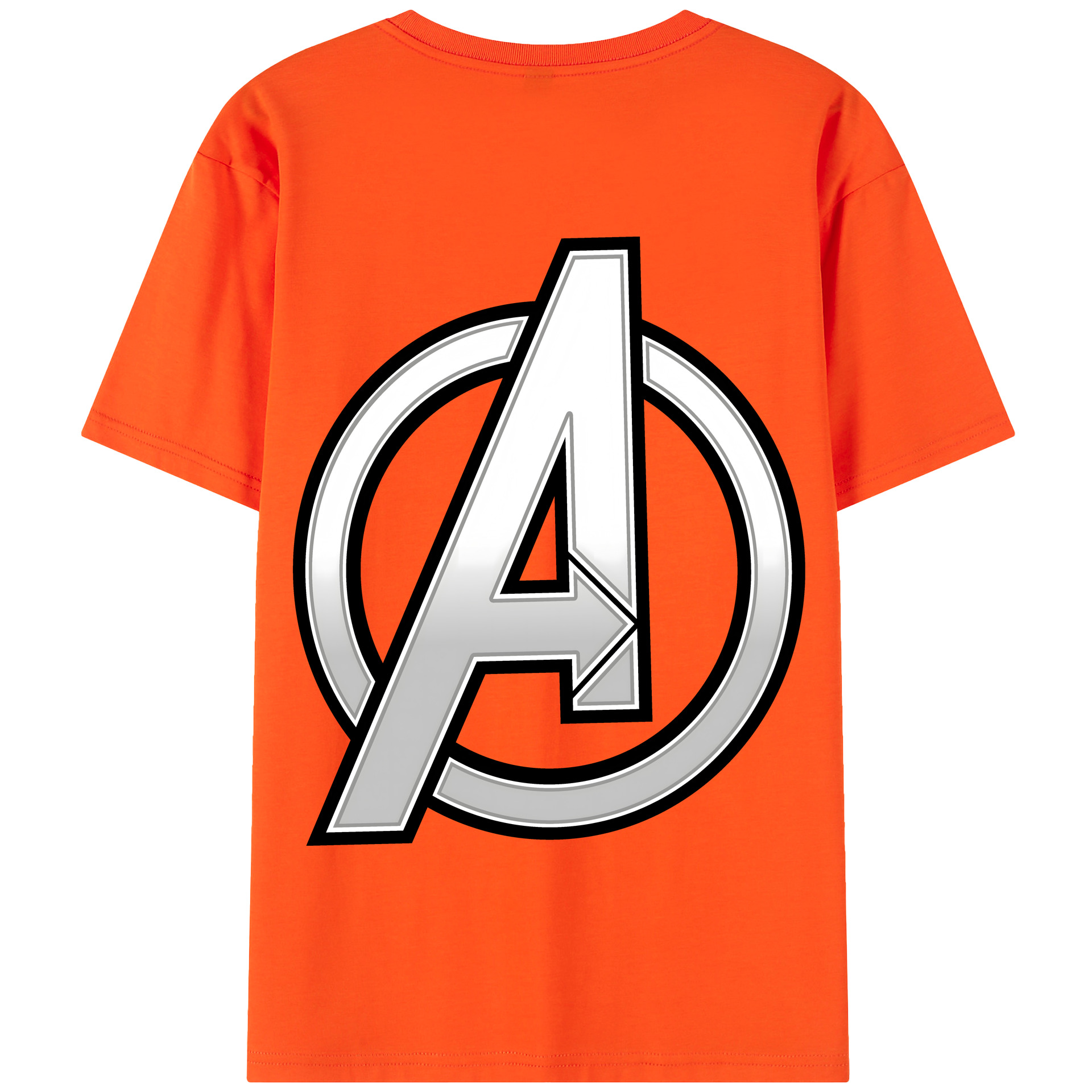 （画像用） アベンジャーズ The Avengers 綿100％半袖Tシャツ（背面プリント）