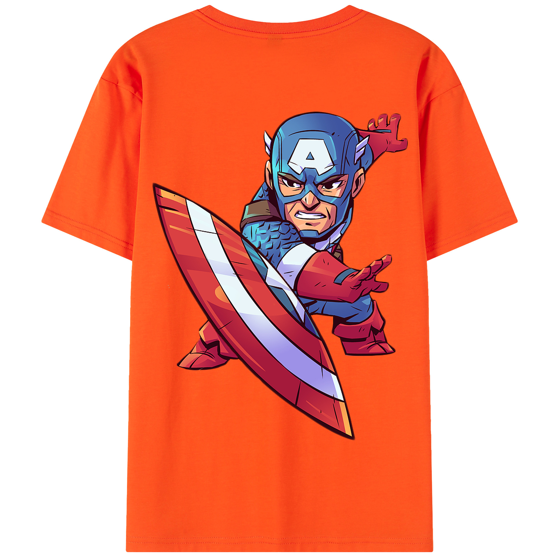 （画像用） アベンジャーズ The Avengers 綿100％半袖Tシャツ（背面プリント）