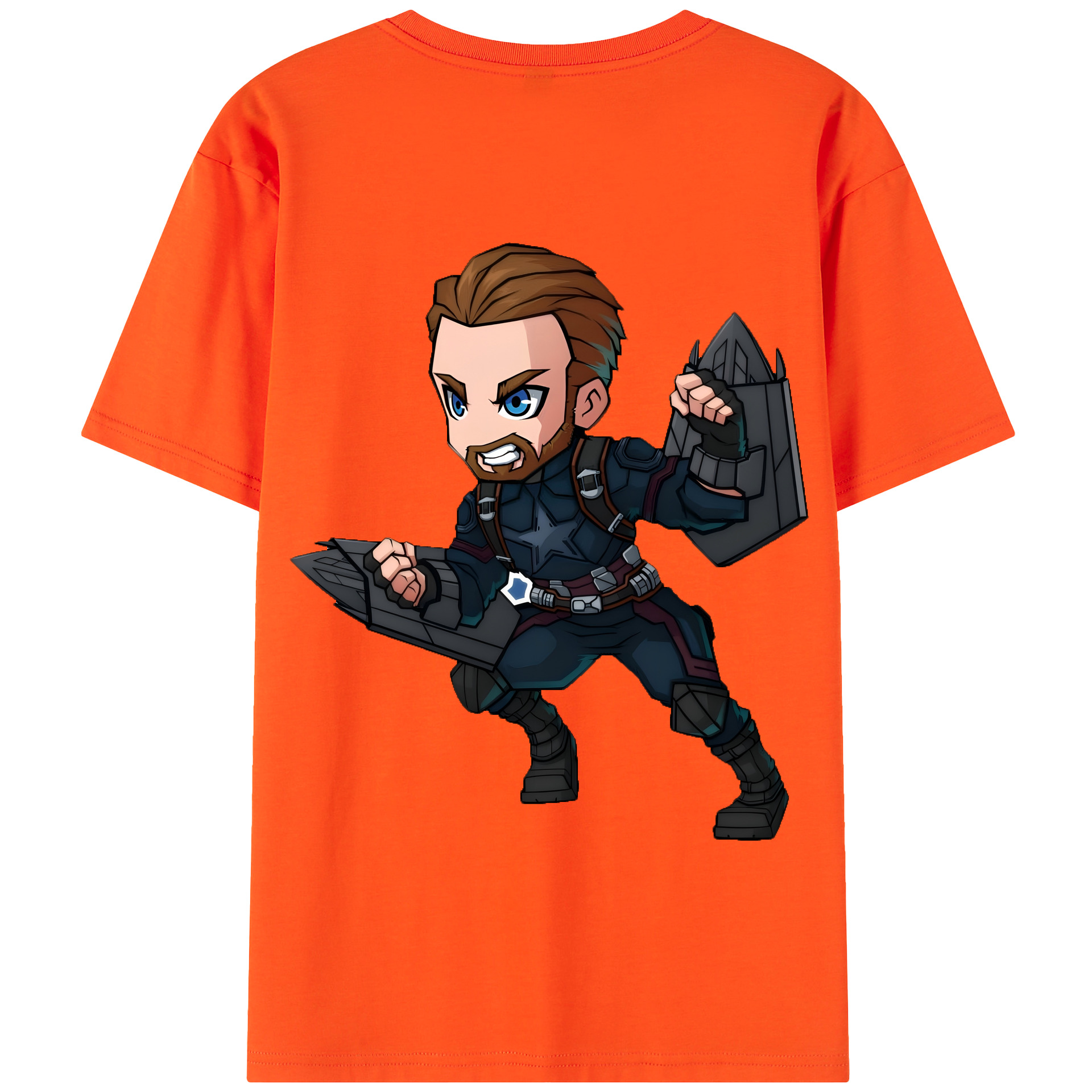（画像用） アベンジャーズ The Avengers 綿100％半袖Tシャツ（背面プリント）