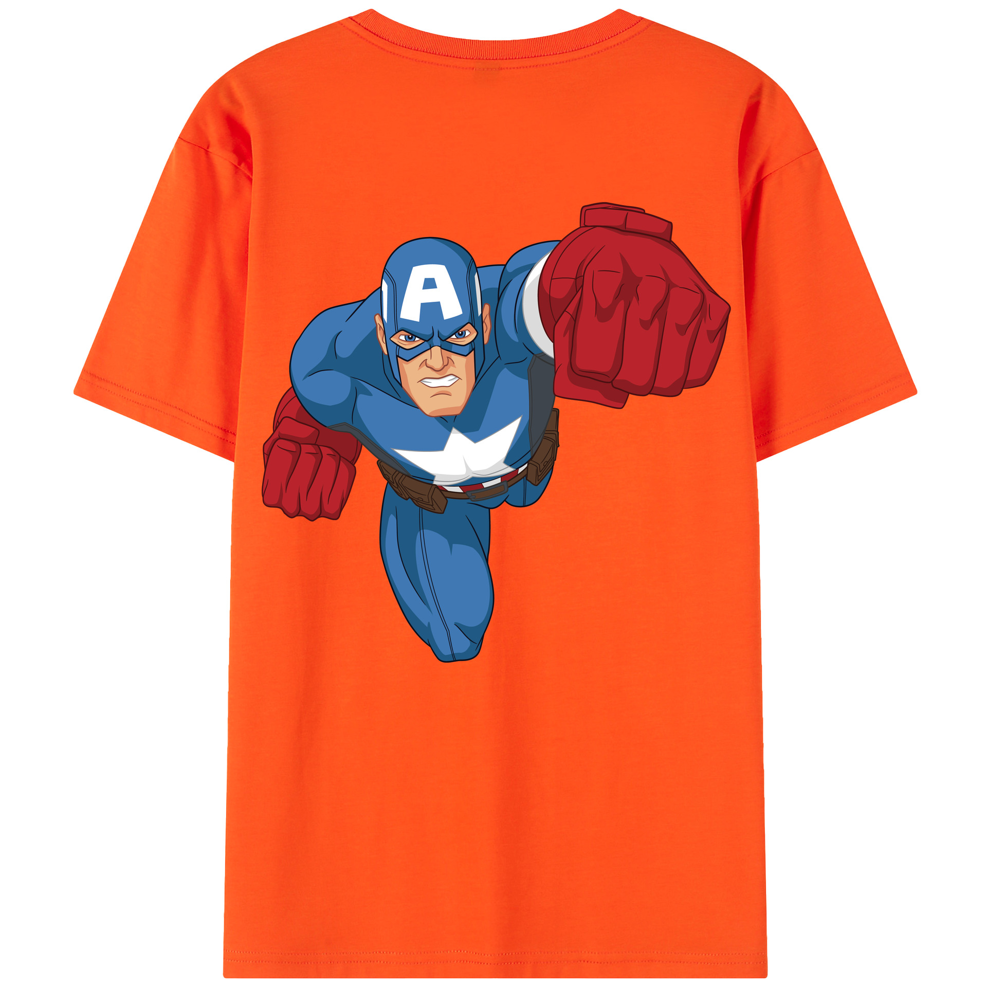 （画像用） アベンジャーズ The Avengers 綿100％半袖Tシャツ（背面プリント）