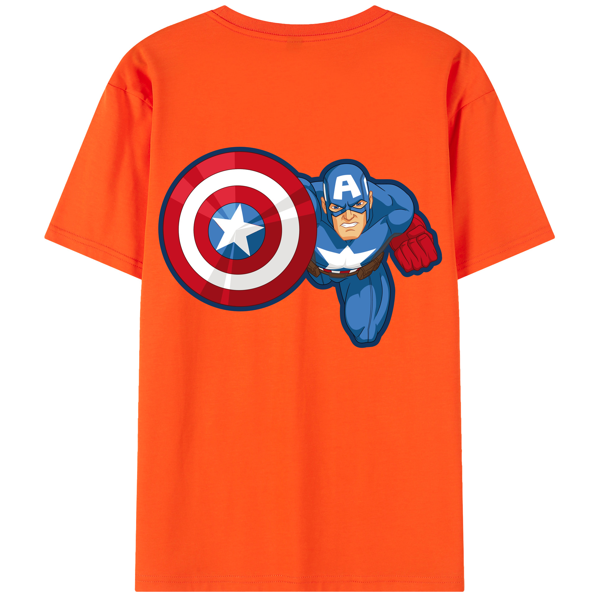 （画像用） アベンジャーズ The Avengers 綿100％半袖Tシャツ（背面プリント）