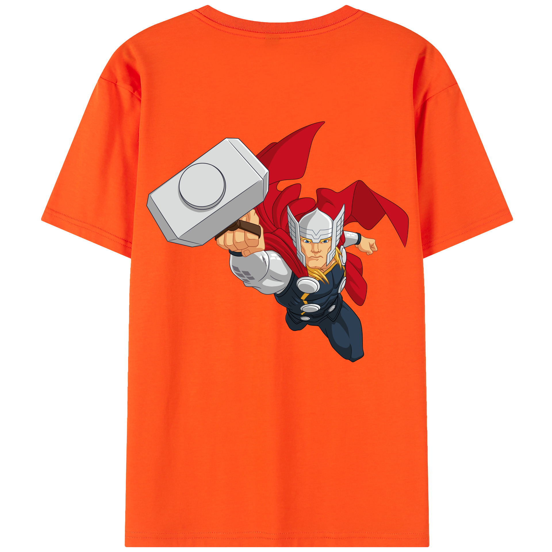 （画像用） アベンジャーズ The Avengers 綿100％半袖Tシャツ（背面プリント）