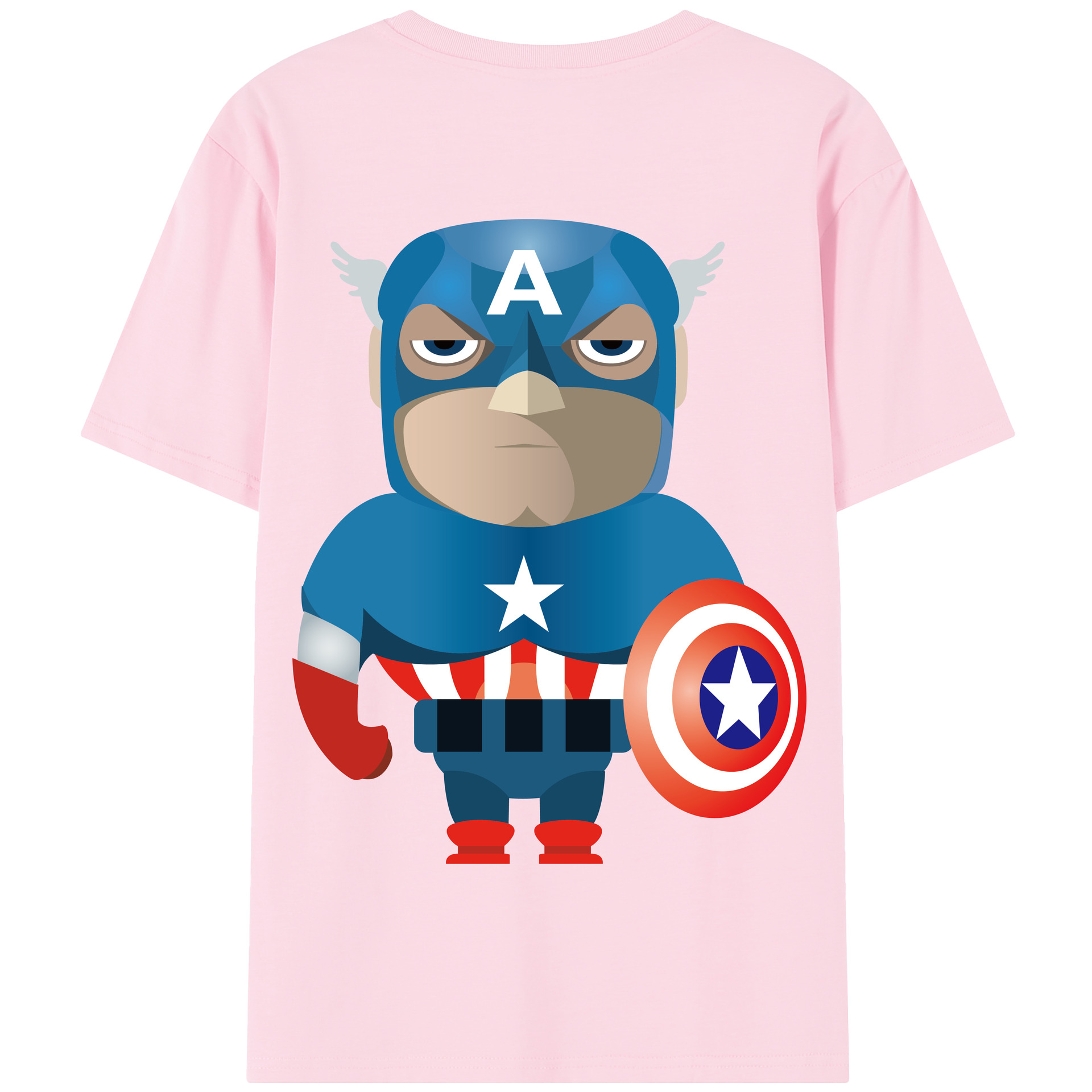 （画像用） アベンジャーズ The Avengers 綿100％半袖Tシャツ（背面プリント）